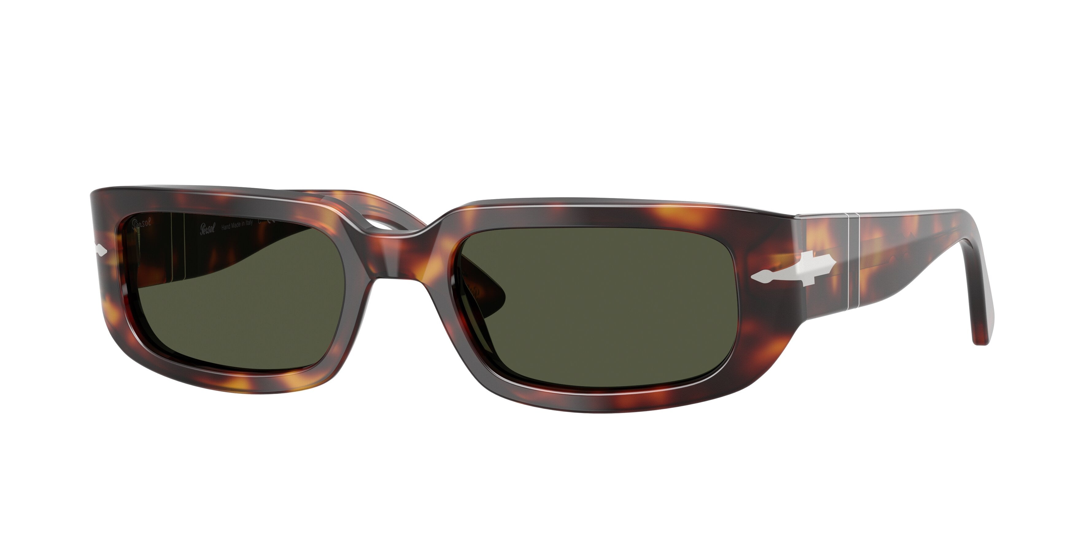 Persol Unisex Persol PO3385S MEL 24/31 Occhiali da sole Acetato Tartaruga Verde Pillow Normale Persol Unisex Persol PO3385S MEL 24/31 Occhiali da sole Acetato Tartaruga Verde Pillow Normale