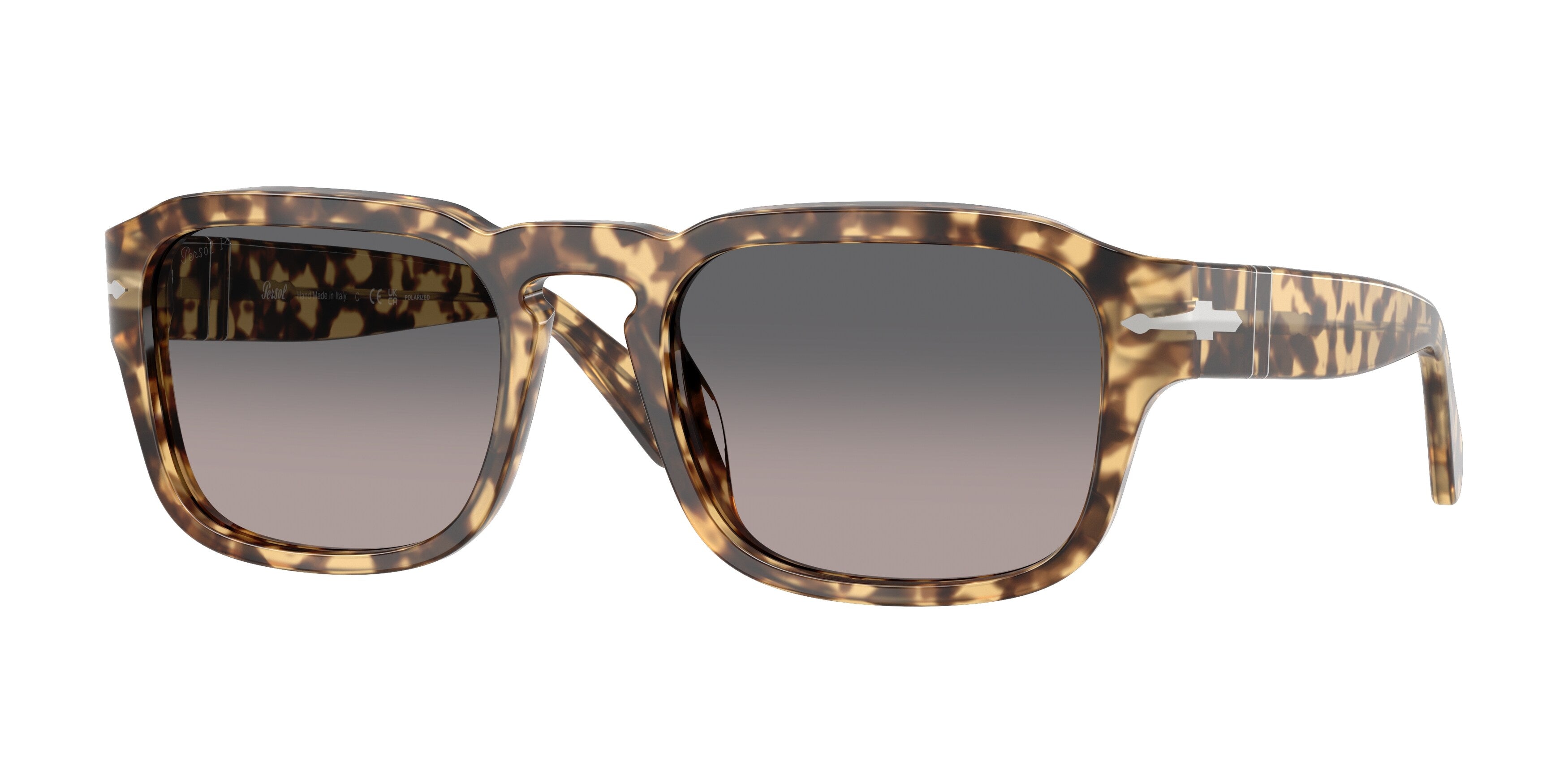 Persol Unisex Persol PO3386S 1056M3 Occhiali da sole Acetato Tartaruga Grigio Pillow Polarizzata Persol Unisex Persol PO3386S 1056M3 Occhiali da sole Acetato Tartaruga Grigio Pillow Polarizzata
