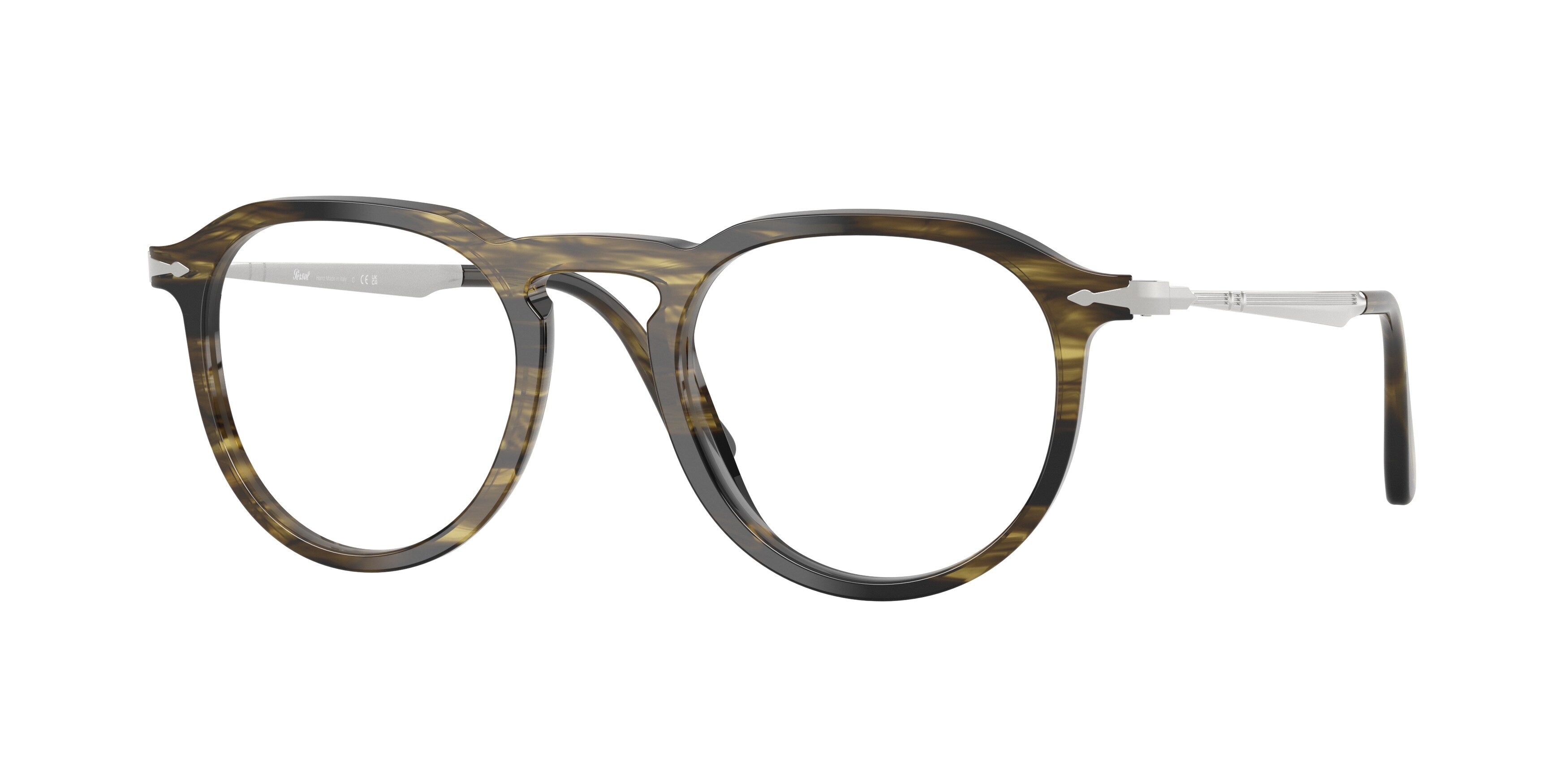 Persol Unisex Persol PO3387V PIER 1237 Montature da vista Acetato Verde Pillow Normale