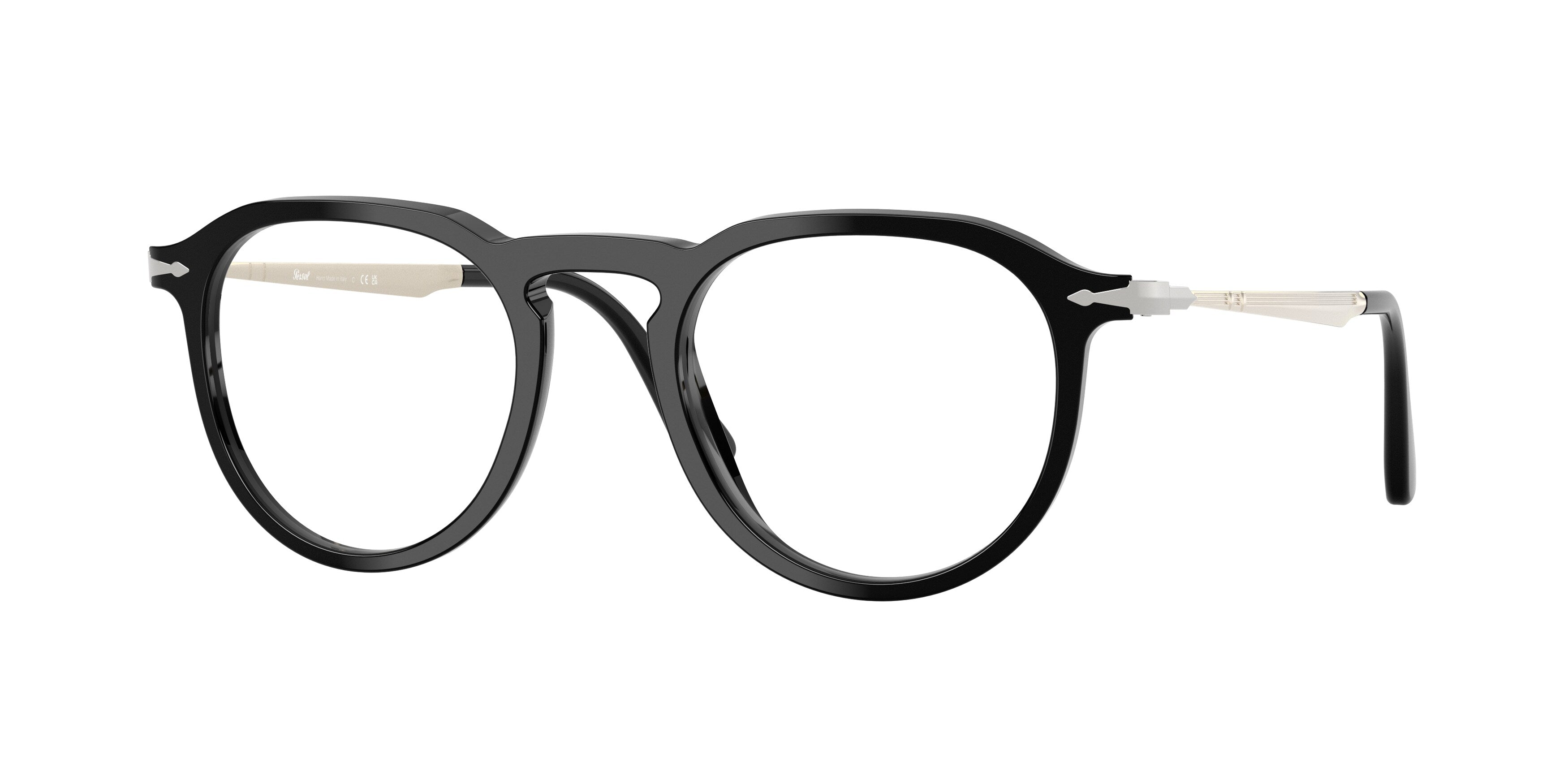 Persol Unisex Persol PO3387V PIER 95 Montature da vista Acetato Nero Pillow Normale
