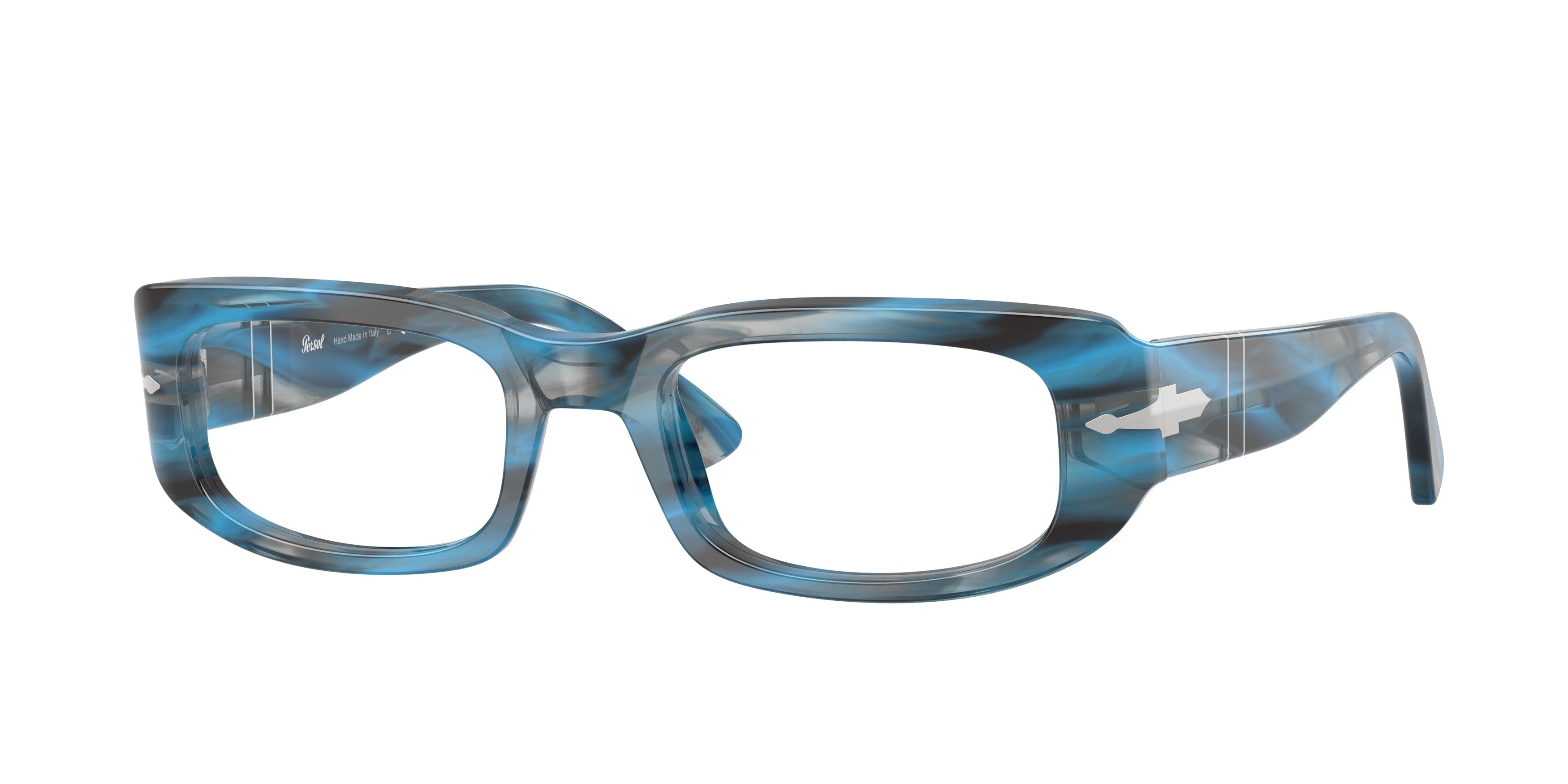Persol Unisex Persol PO3388V 1234 Montature da vista Acetato Blu Pillow Normale