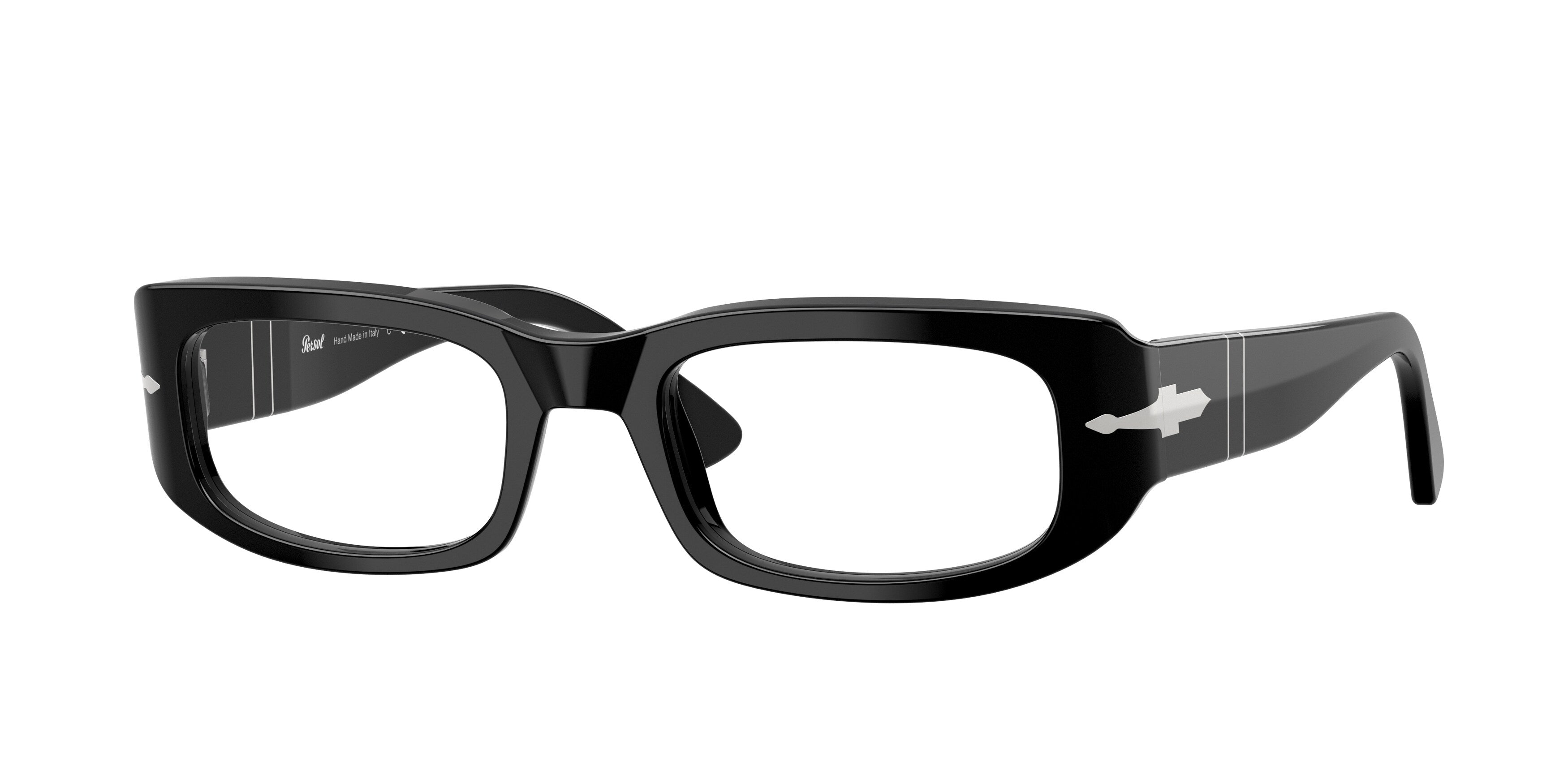 Persol Unisex Persol PO3388V 95 Montature da vista Acetato Nero Pillow Normale