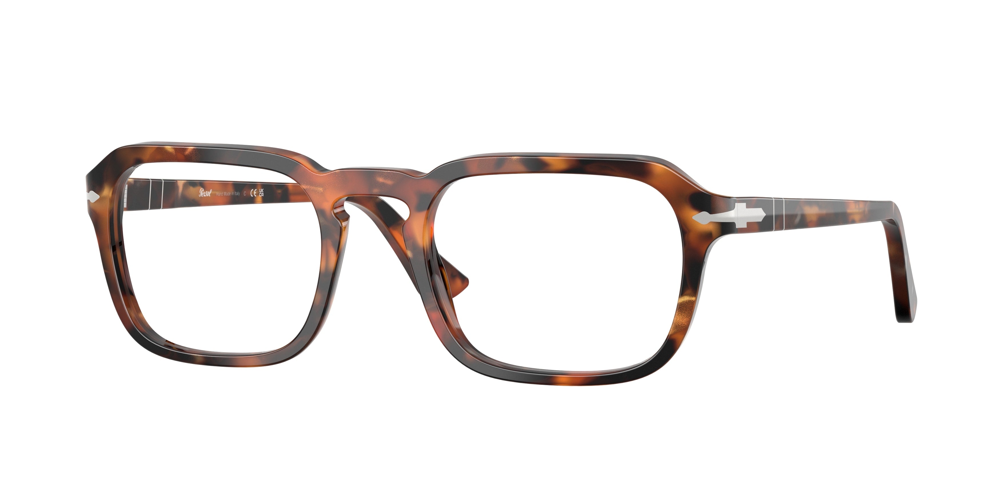 Persol Unisex Persol PO3390V 1231 Montature da vista Acetato Marrone Squadrata Normale