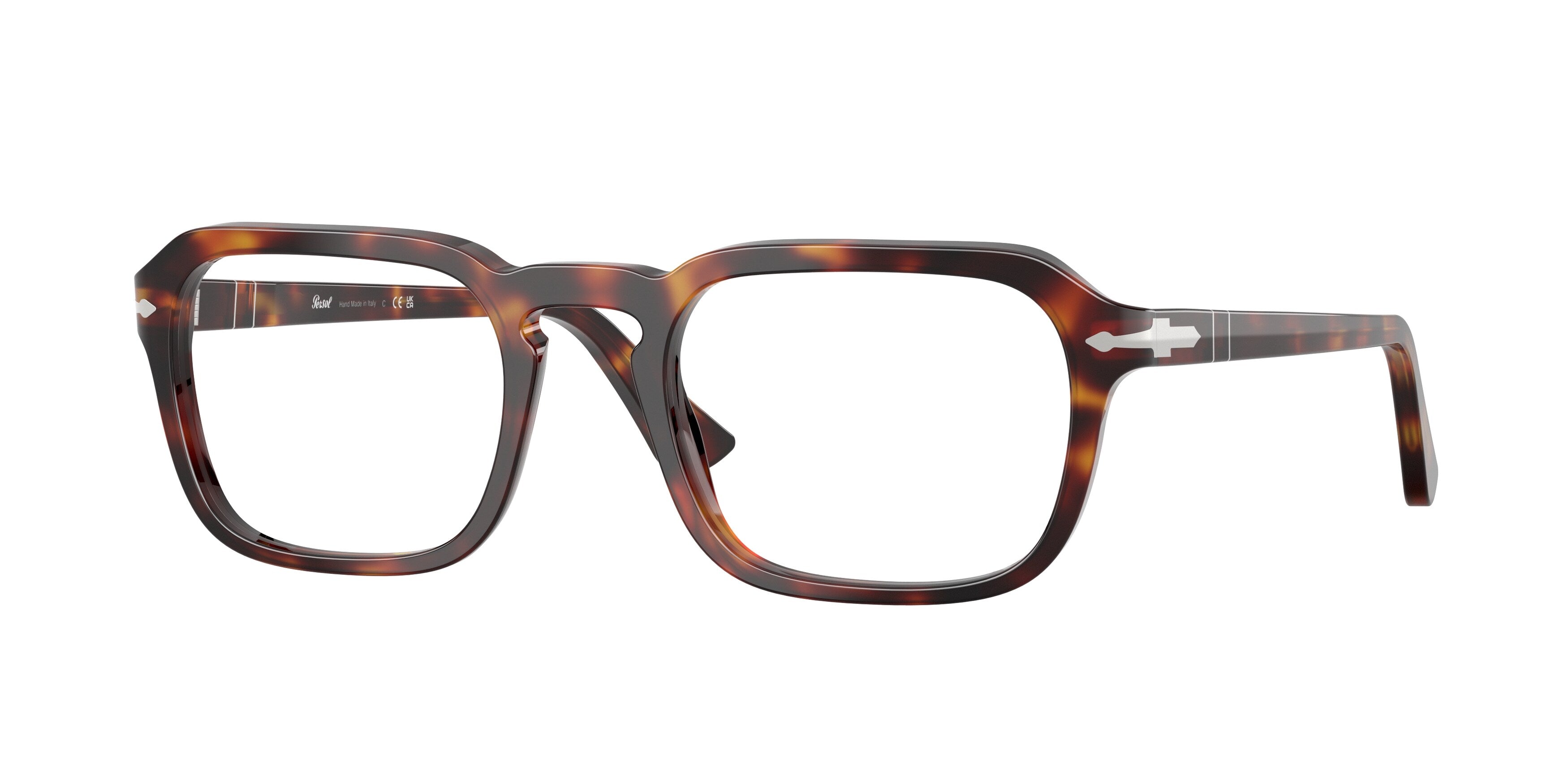 Persol Unisex Persol PO3390V 24 Montature da vista Acetato Tartaruga Squadrata Normale Persol Unisex Persol PO3390V 24 Montature da vista Acetato Tartaruga Squadrata Normale