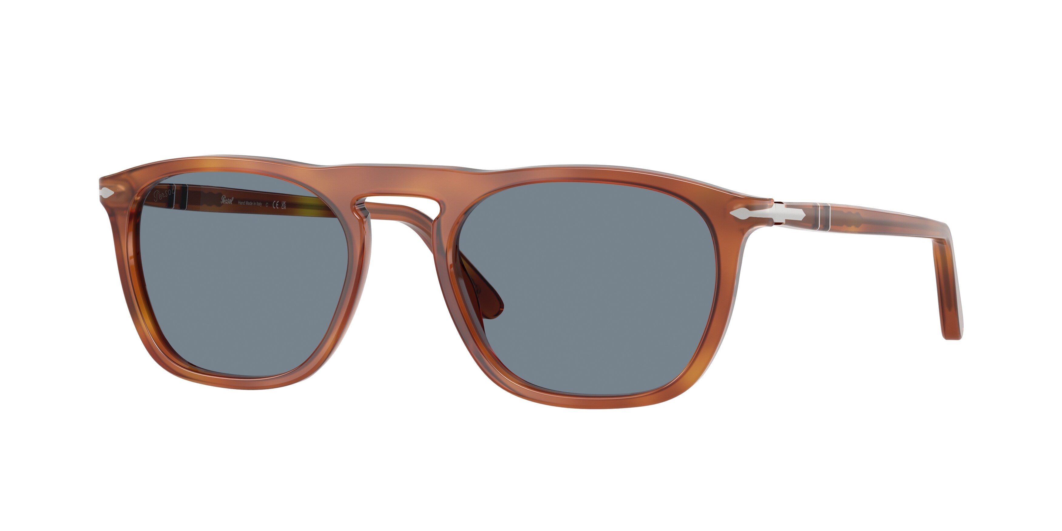 Persol Unisex Persol PO3391S GAE 96/56 Occhiali da sole Acetato Marrone Blu Squadrata Normale Persol Unisex Persol PO3391S GAE 96/56 Occhiali da sole Acetato Marrone Blu Squadrata Normale