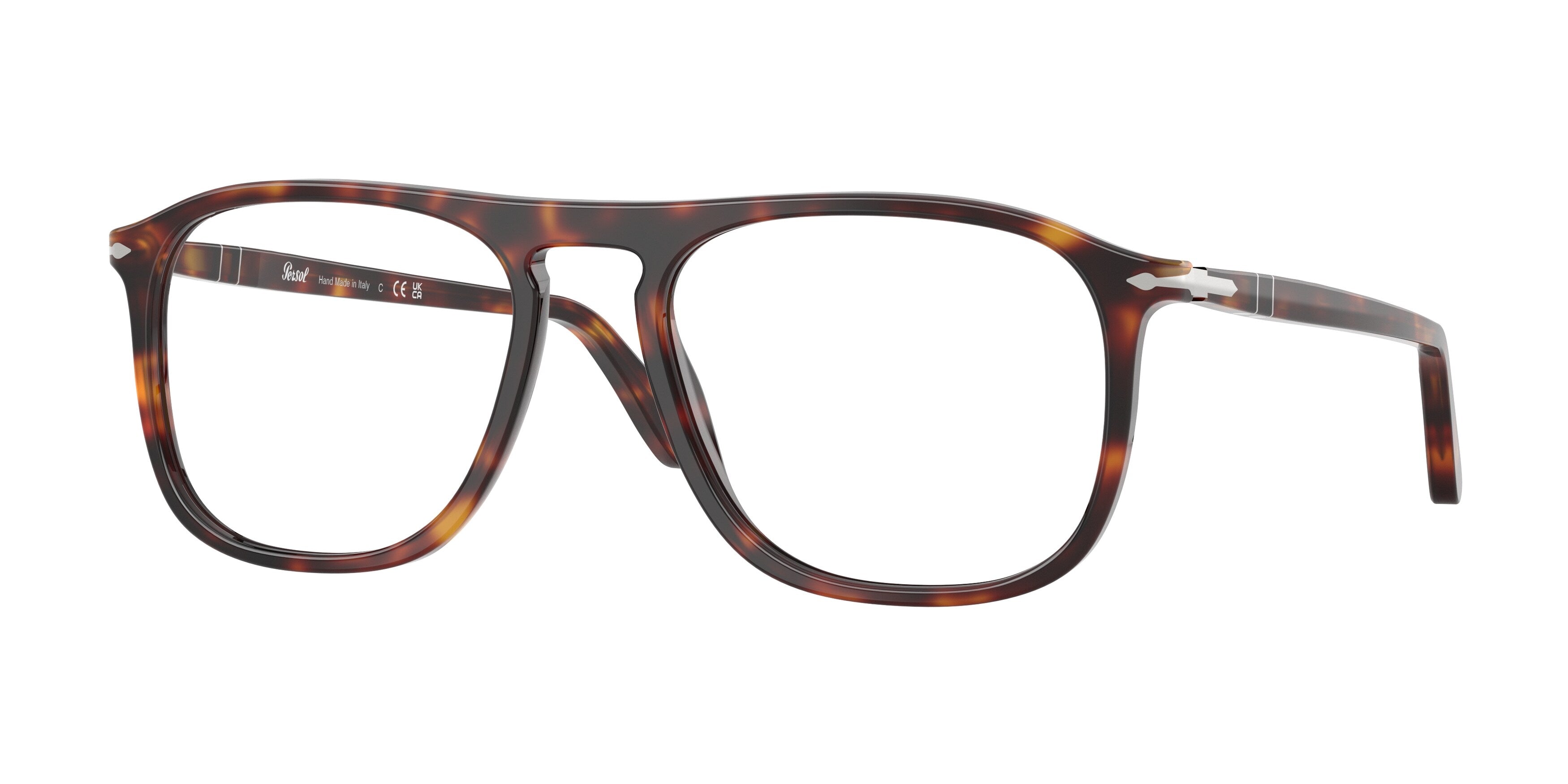 Persol Unisex Persol PO3392V 24 Montature da vista Acetato Tartaruga Trasparente Squadrata Normale Persol Unisex Persol PO3392V 24 Montature da vista Acetato Tartaruga Trasparente Squadrata Normale