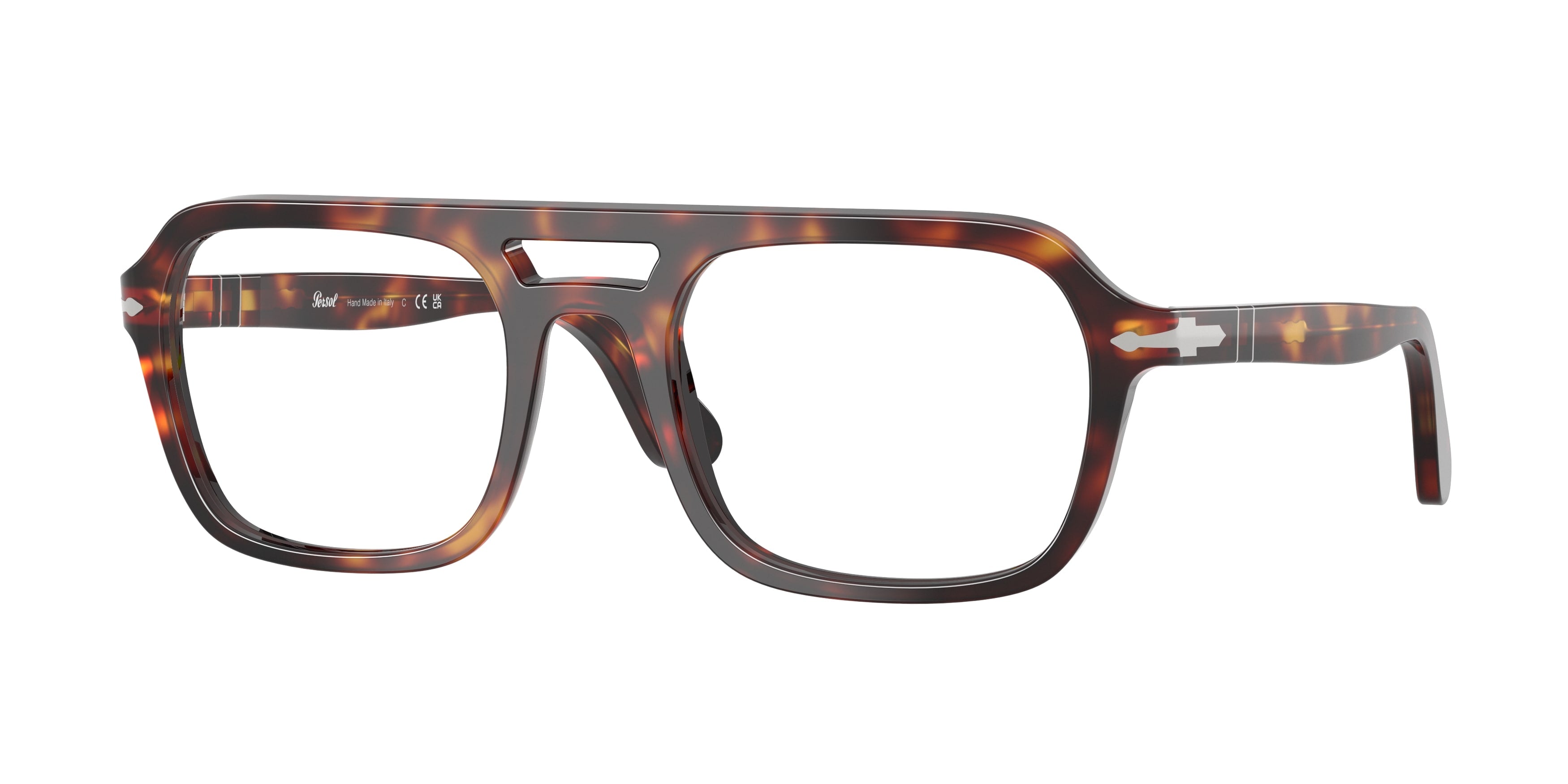 Persol Unisex Persol PO3394V 24 Montature da vista Acetato Tartaruga Trasparente Squadrata Normale Persol Unisex Persol PO3394V 24 Montature da vista Acetato Tartaruga Trasparente Squadrata Normale