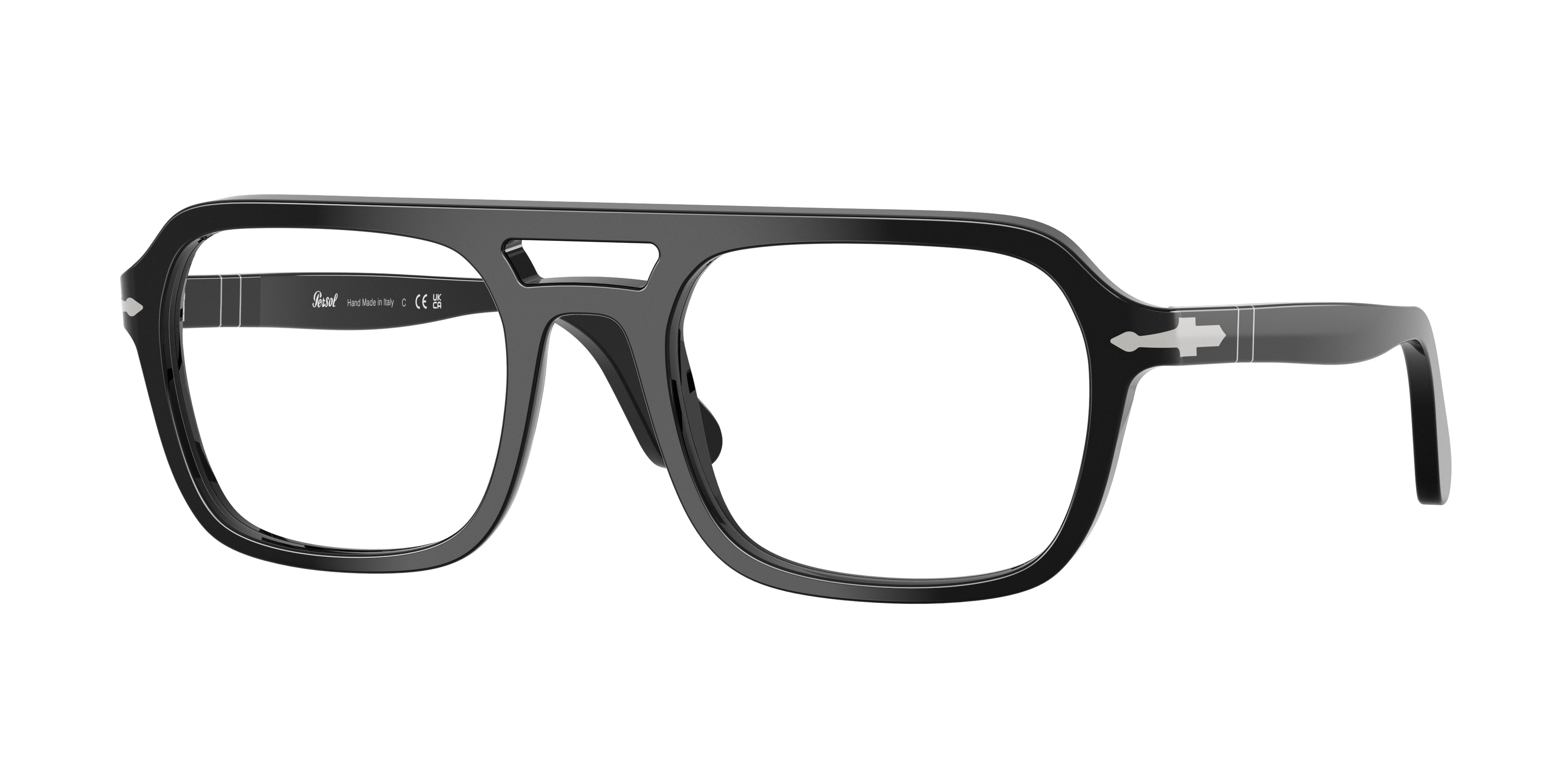 Persol Unisex Persol PO3394V 95 Montature da vista Acetato Nero Trasparente Squadrata Normale Persol Unisex Persol PO3394V 95 Montature da vista Acetato Nero Trasparente Squadrata Normale