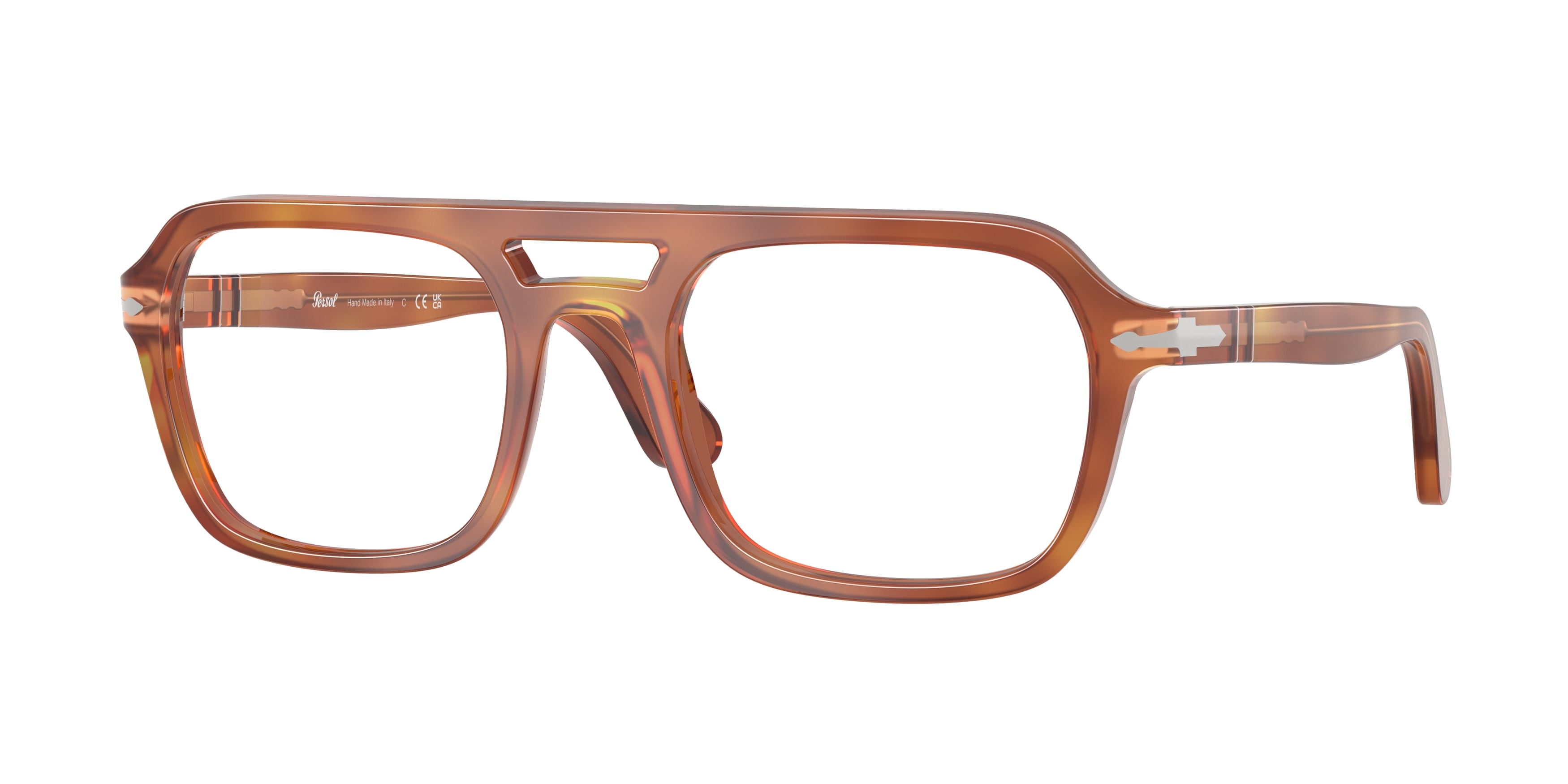 Persol Unisex Persol PO3394V 96 Montature da vista Acetato Marrone Trasparente Squadrata Normale Persol Unisex Persol PO3394V 96 Montature da vista Acetato Marrone Trasparente Squadrata Normale