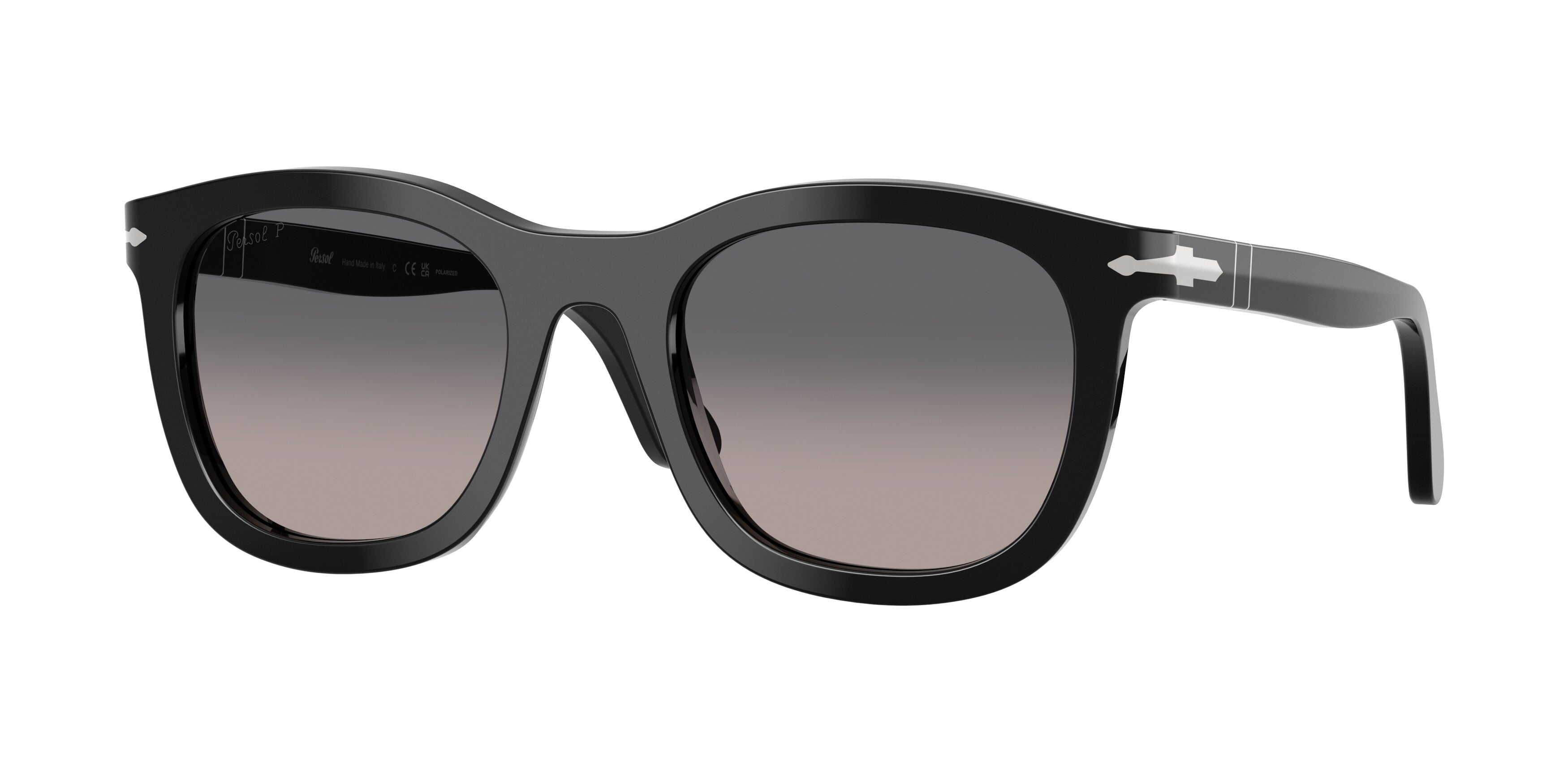 Persol Unisex Persol PO3395S 95/M3 Occhiali da sole Acetato Nero Grigio Pantos Polarizzata Sfumato Persol Unisex Persol PO3395S 95/M3 Occhiali da sole Acetato Nero Grigio Pantos Polarizzata Sfumato