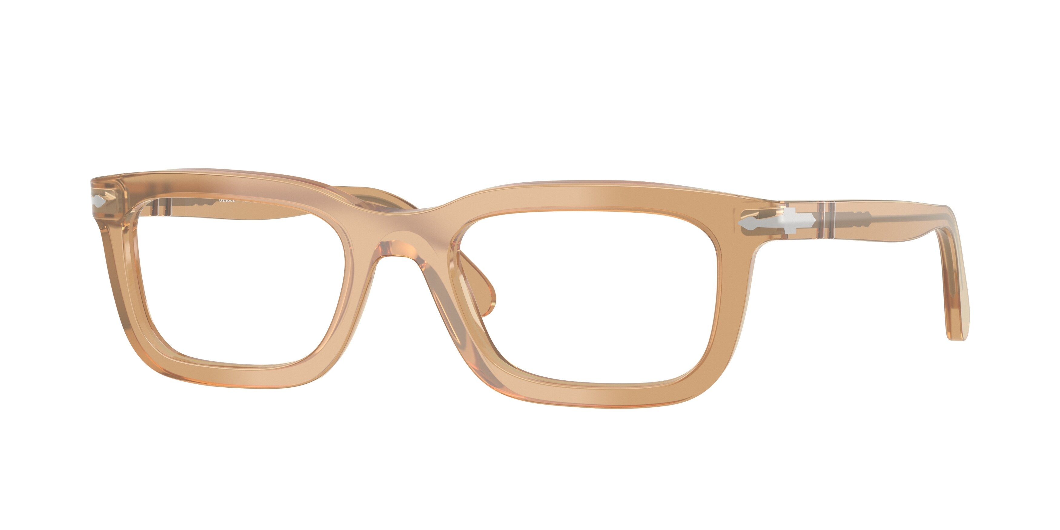 Persol Unisex Persol PO3397V 1169 Montature da vista Acetato Marrone Trasparente Squadrata Normale