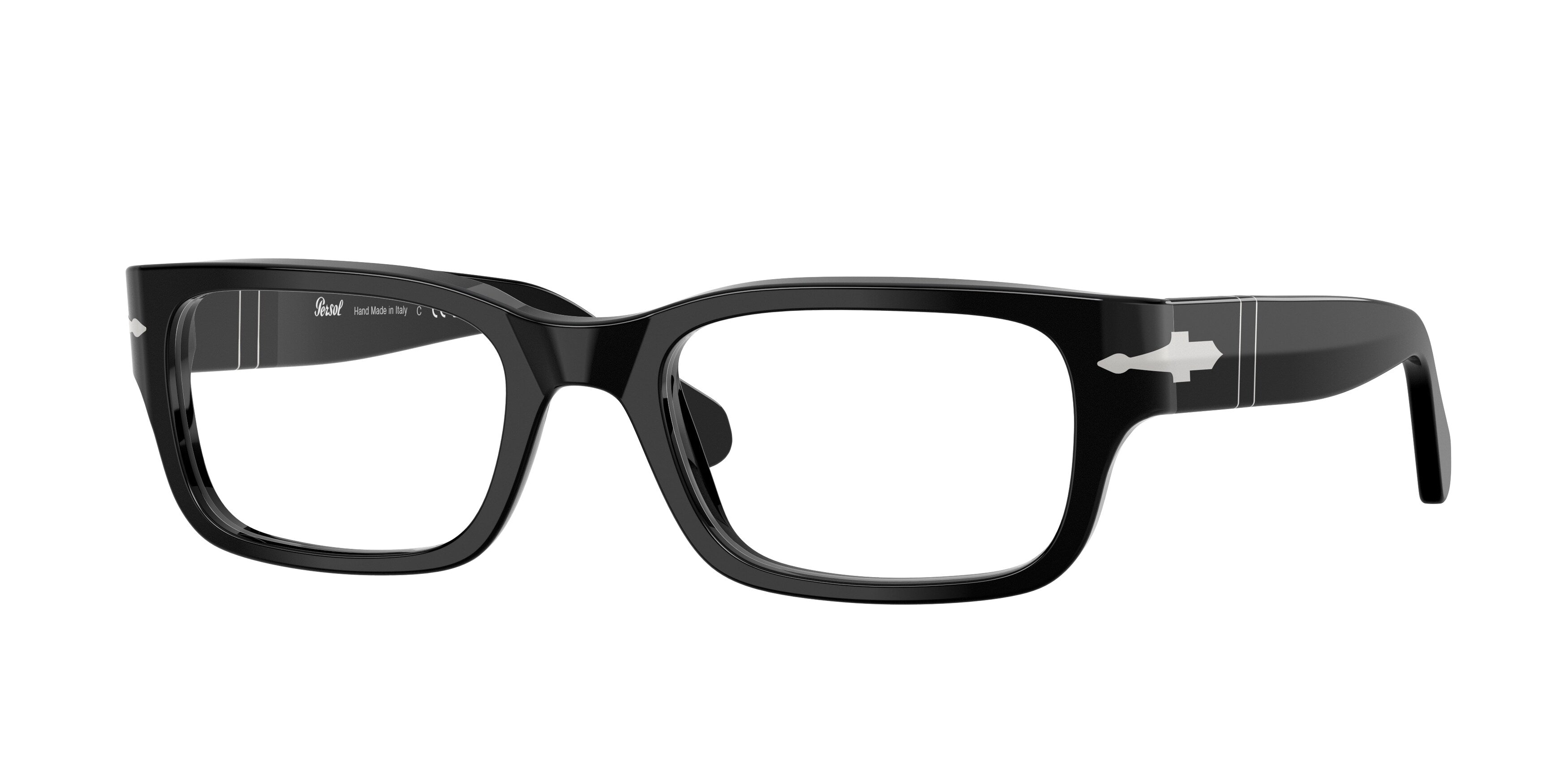 Persol Unisex Persol PO3399V 95 Montature da vista Acetato Nero Trasparente Squadrata Normale Persol Unisex Persol PO3399V 95 Montature da vista Acetato Nero Trasparente Squadrata Normale