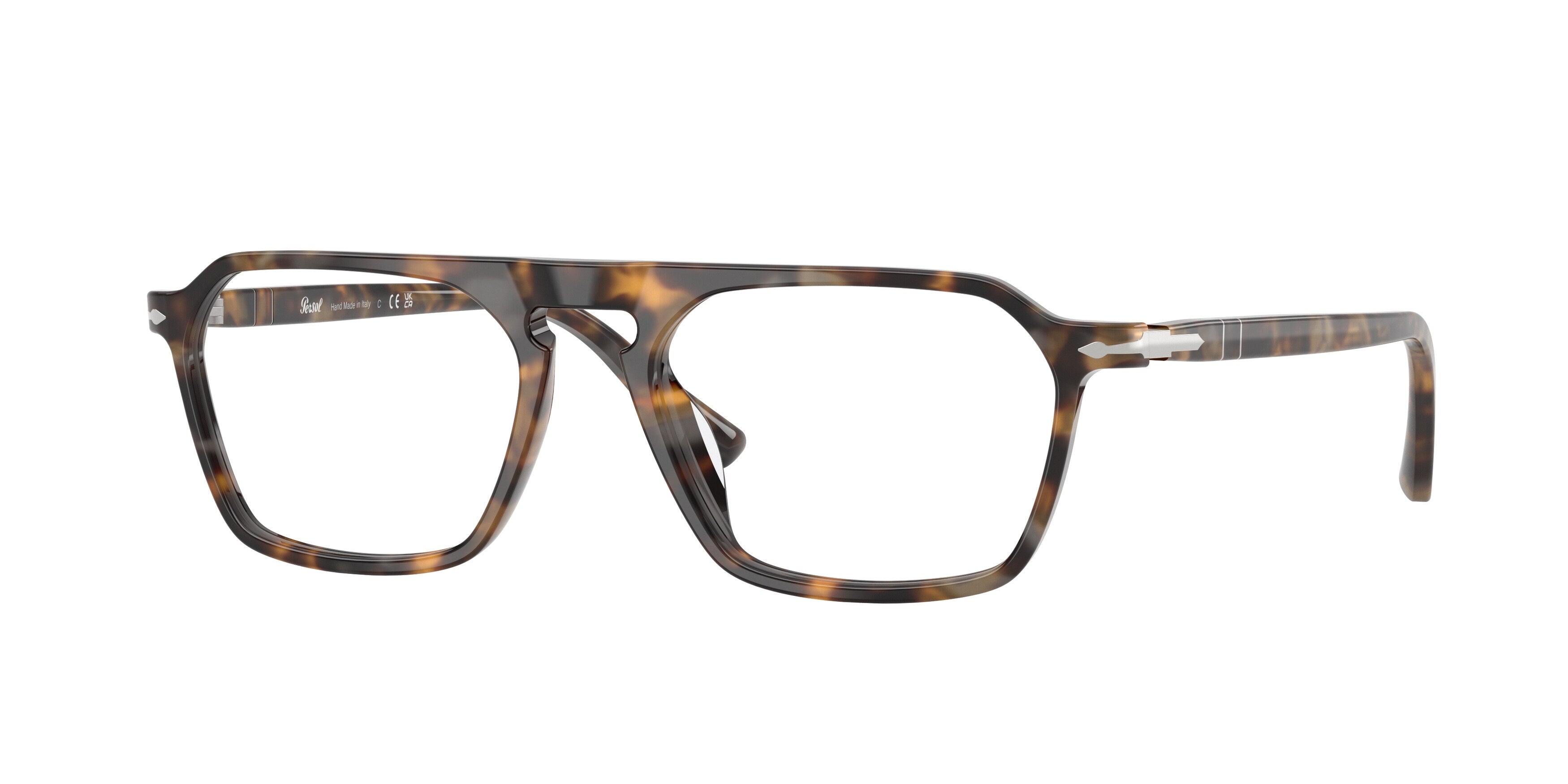 Persol Unisex Persol PO3402V 1251 Montature da vista Acetato Tartaruga Trasparente Squadrata Normale Persol Unisex Persol PO3402V 1251 Montature da vista Acetato Tartaruga Trasparente Squadrata Normale