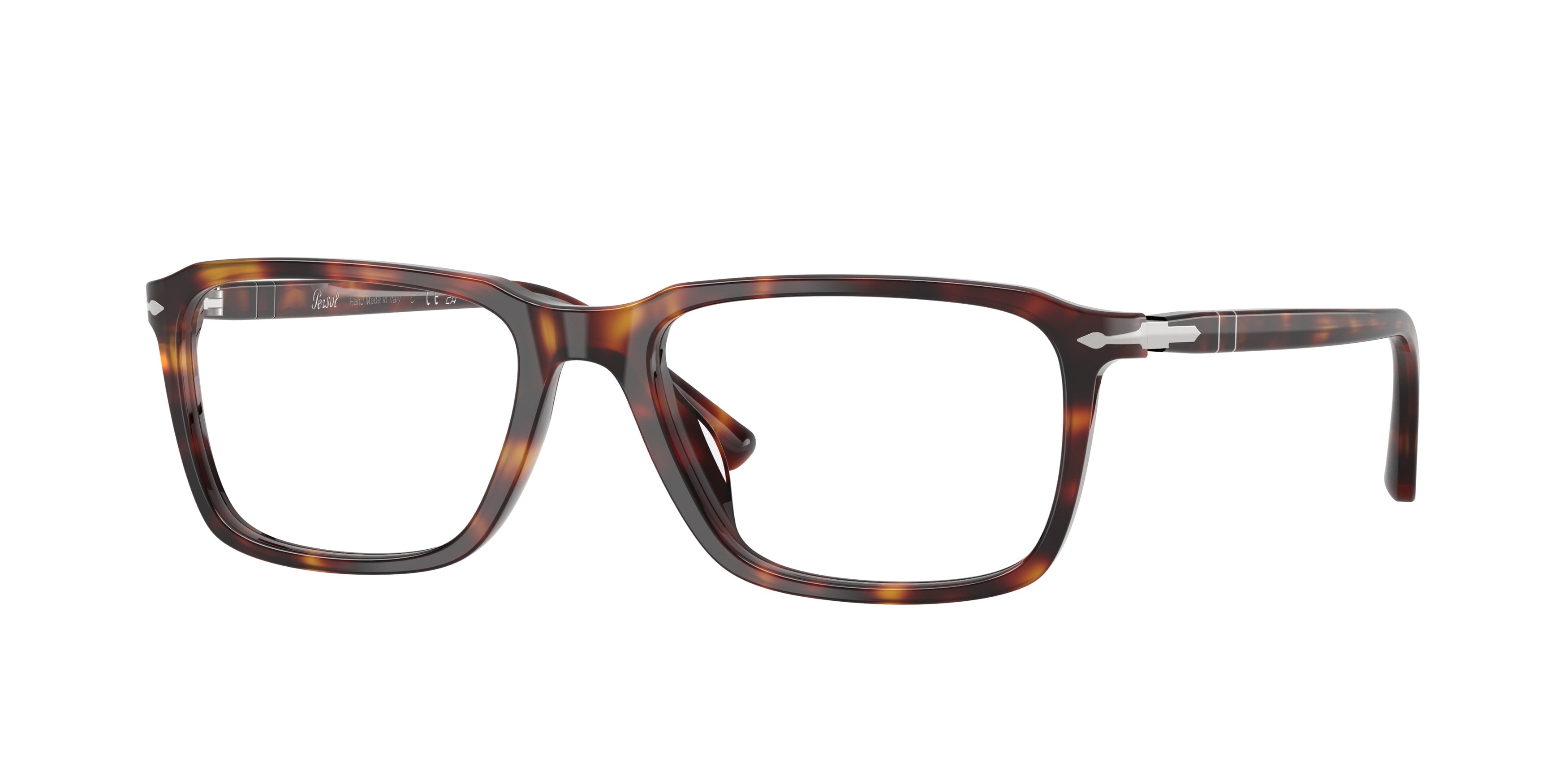 Persol Unisex Persol PO3405V 24 Montature da vista Acetato Tartaruga Trasparente Squadrata Normale Persol Unisex Persol PO3405V 24 Montature da vista Acetato Tartaruga Trasparente Squadrata Normale