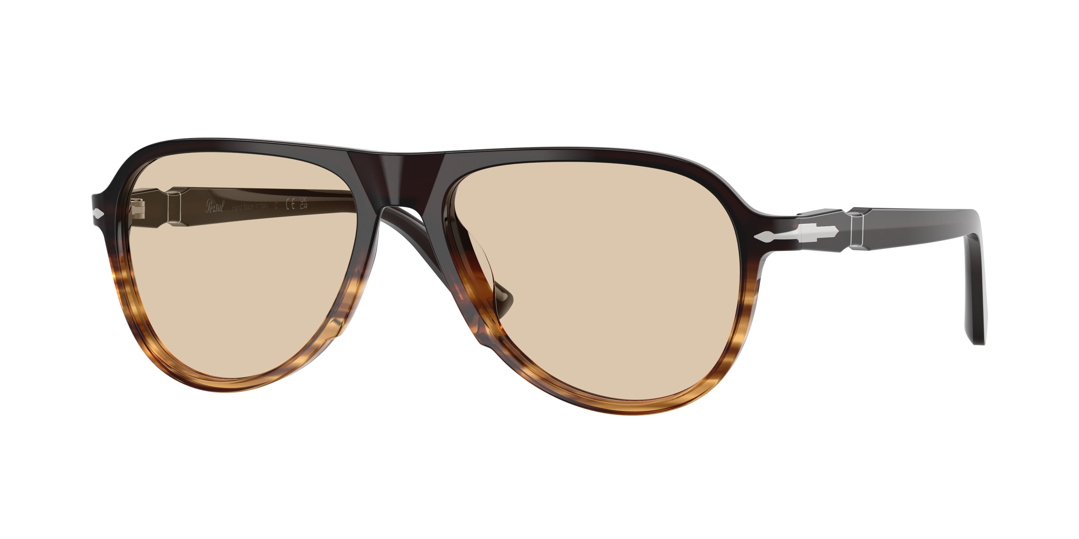 Persol Unisex Persol PO3411V 1026 Montature da vista Acetato Marrone Marrone Pilot Normale