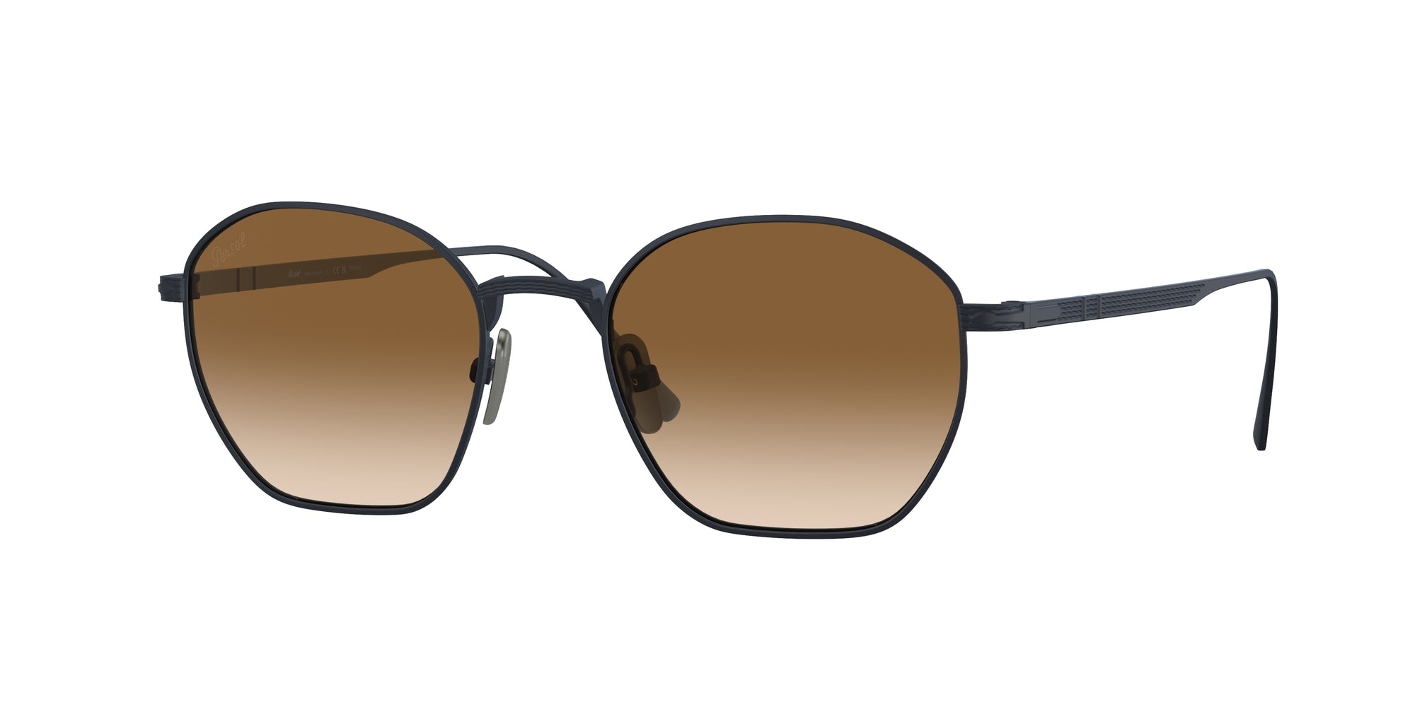 Persol Unisex Persol PO5004ST 800251 Occhiali da sole Titanio Blu Marrone Geometrica Normale Sfumato Persol Unisex Persol PO5004ST 800251 Occhiali da sole Titanio Blu Marrone Geometrica Normale Sfumato