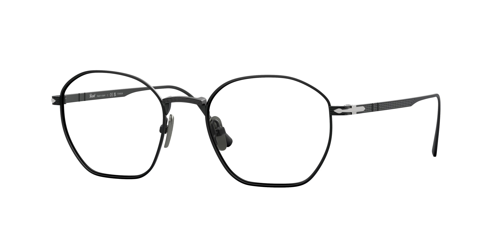 Persol Unisex Persol PO5004VT 8004 Montature da vista Titanio Nero Trasparente Geometrica Normale Persol Unisex Persol PO5004VT 8004 Montature da vista Titanio Nero Trasparente Geometrica Normale