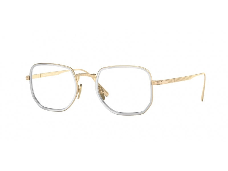 Persol Unisex Persol PO5006VT 8005 Montature da vista Titanio Argento Geometrica