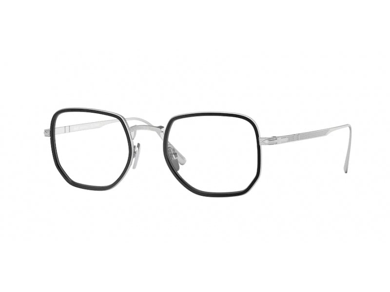 Persol Unisex Persol PO5006VT 8006 Montature da vista Titanio Nero Geometrica Persol Unisex Persol PO5006VT 8006 Montature da vista Titanio Nero Geometrica