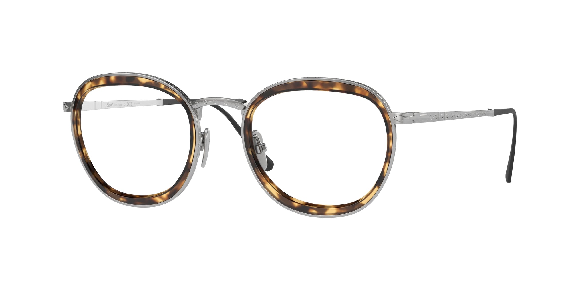 Persol Unisex Persol PO5009VT 8014 Montature da vista Titanio Argento Pantos