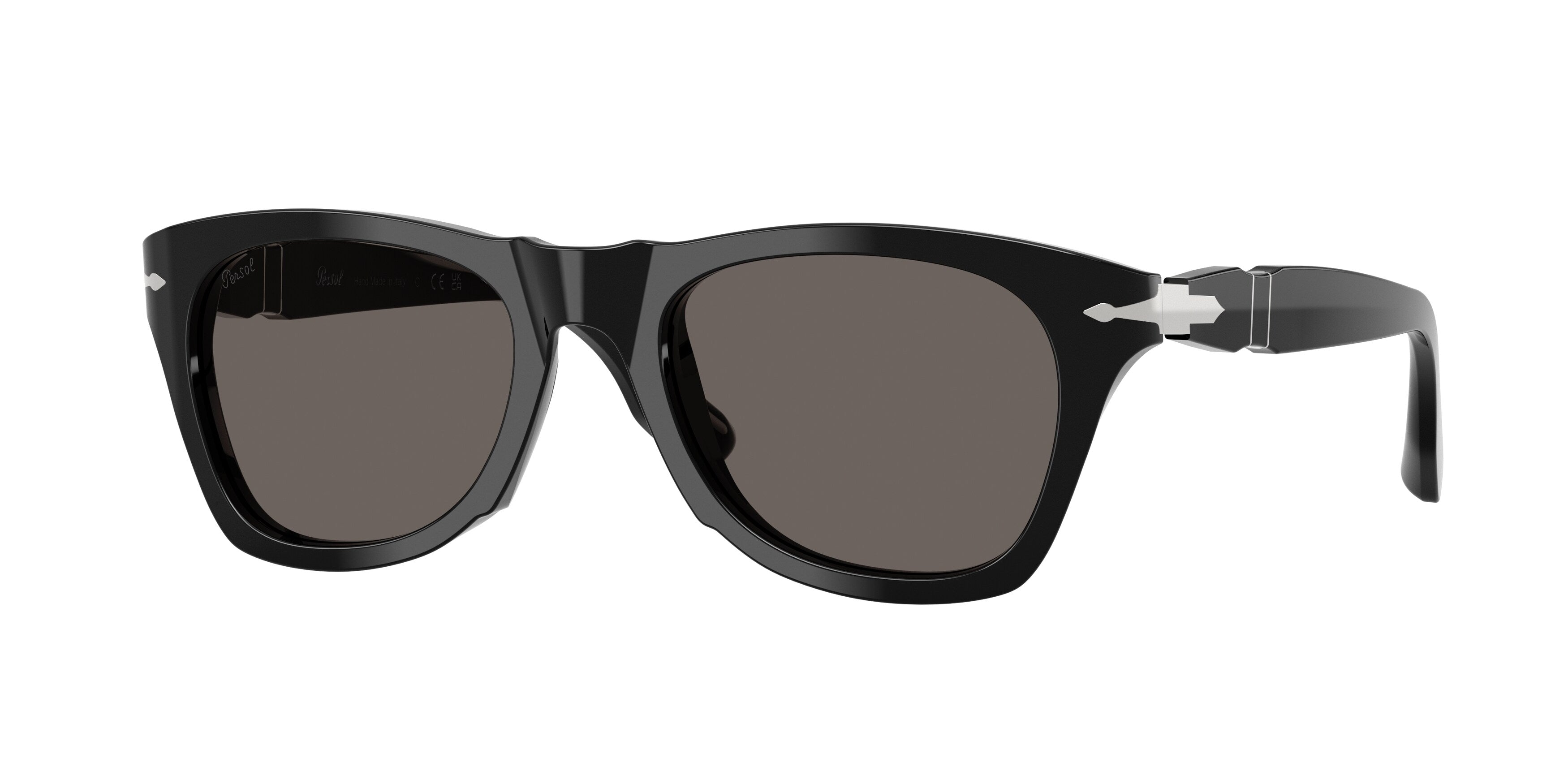 Persol Unisex Persol PO8001S 95/B1 Occhiali da sole Acetato Nero Grigio Pantos Normale