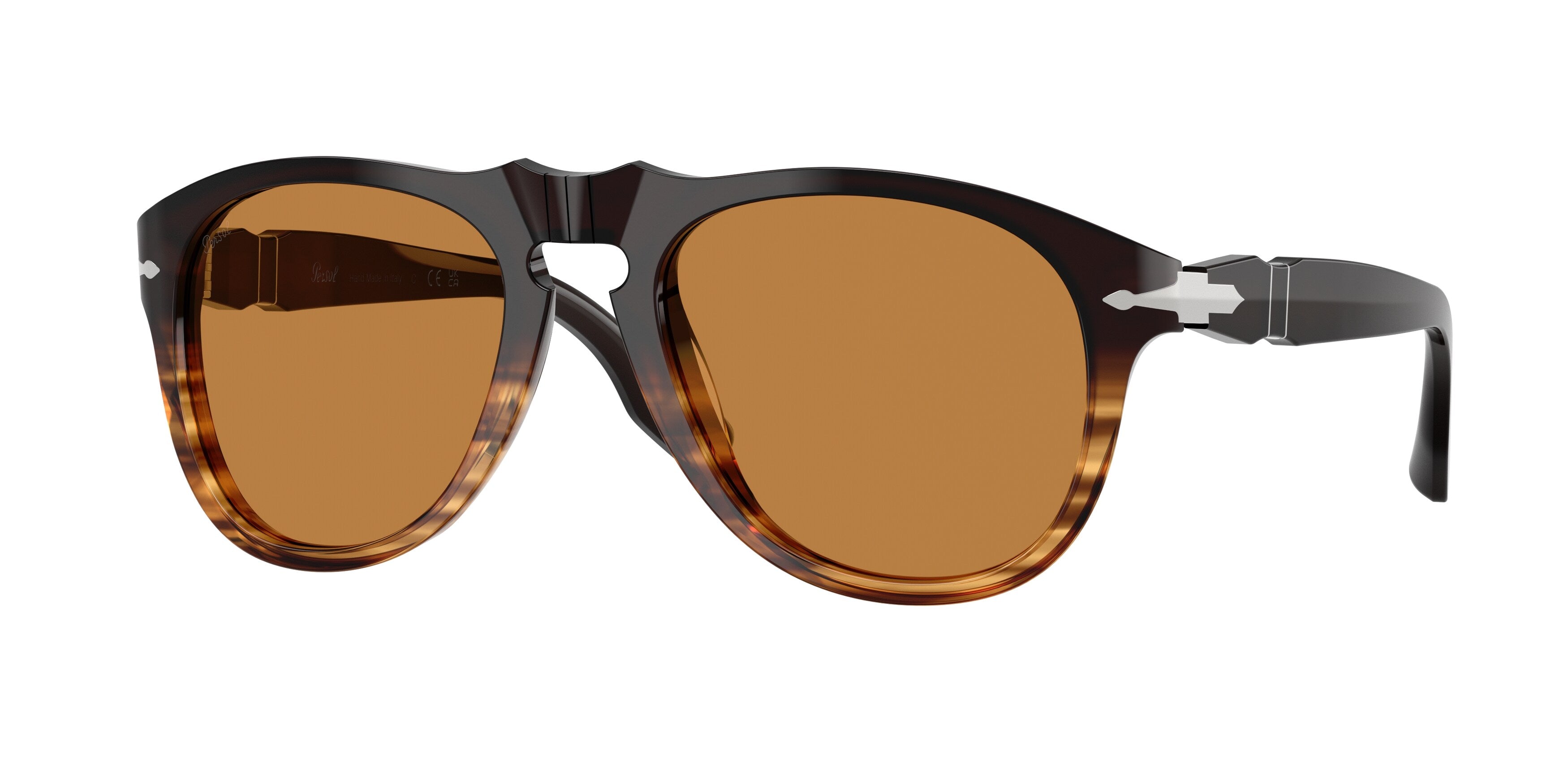 Persol Unisex Persol PO8649SM 102653 Occhiali da sole Acetato Marrone Marrone Pilot Normale Persol Unisex Persol PO8649SM 102653 Occhiali da sole Acetato Marrone Marrone Pilot Normale