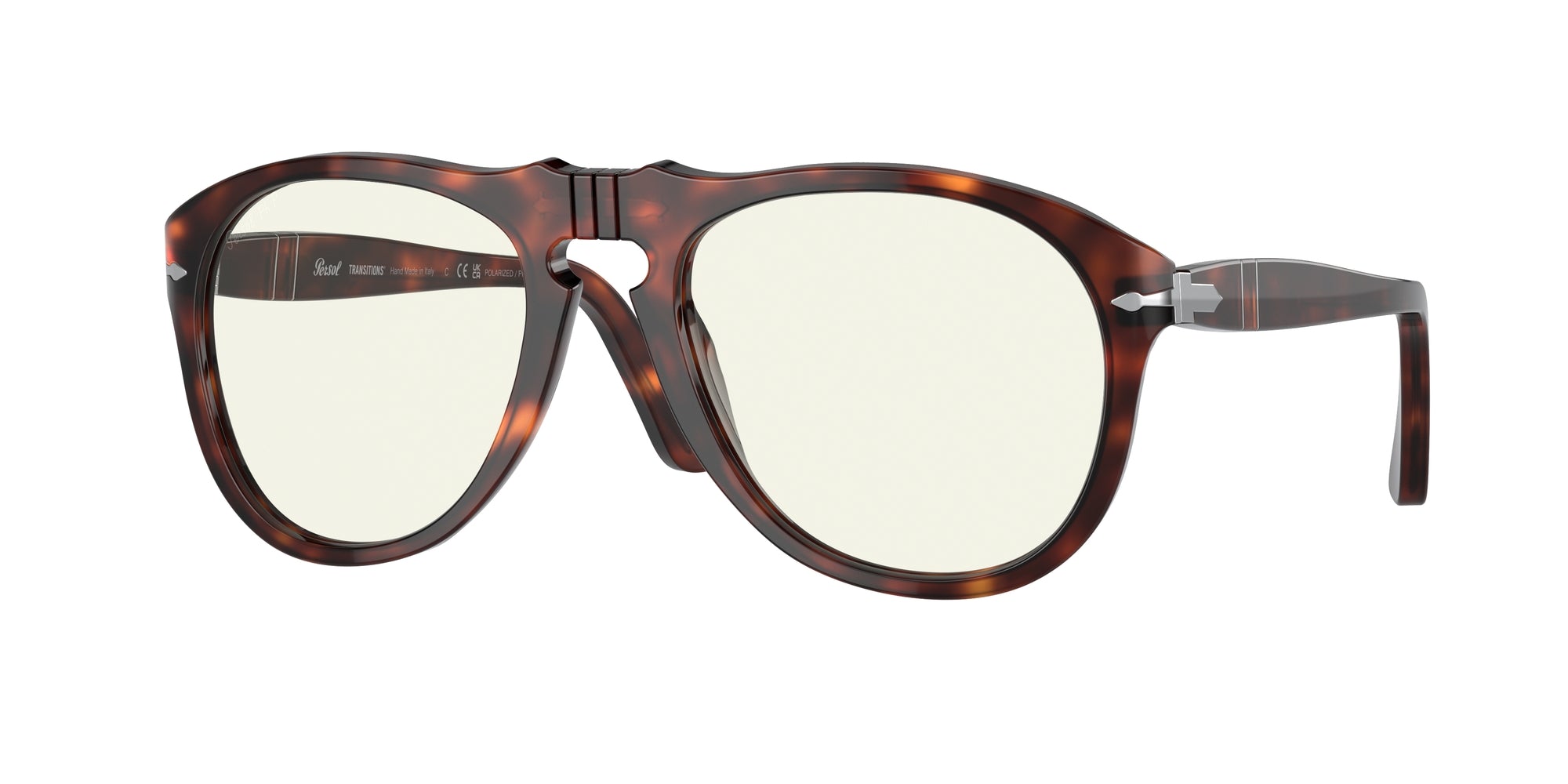 Persol Uomo Persol PO0649 24/BL Occhiali da sole Acetato Havana Grigio Pilot Normale Fotocromatico Persol Uomo Persol PO0649 24/BL Occhiali da sole Acetato Havana Grigio Pilot Normale Fotocromatico