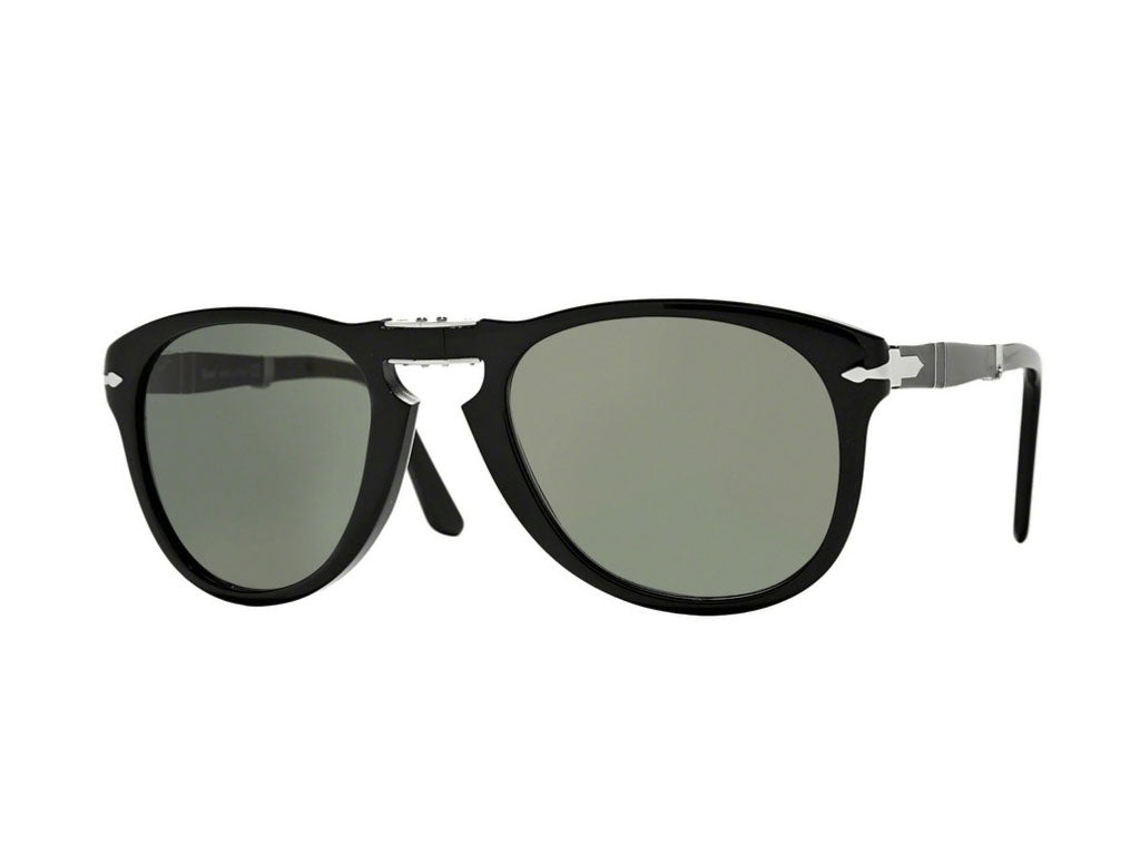 Persol Uomo Persol PO0714 FOLDING 95/31 Occhiali da sole Plastica Nero Pilot Normale Persol Uomo Persol PO0714 FOLDING 95/31 Occhiali da sole Plastica Nero Pilot Normale
