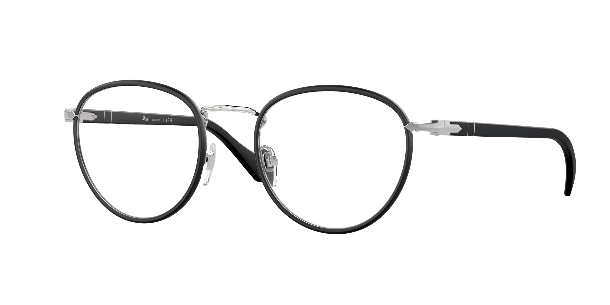 Persol Uomo Persol PO2410VJ 1119 Montature da vista Metallo Argento Trasparente Pantos Normale Persol Uomo Persol PO2410VJ 1119 Montature da vista Metallo Argento Trasparente Pantos Normale