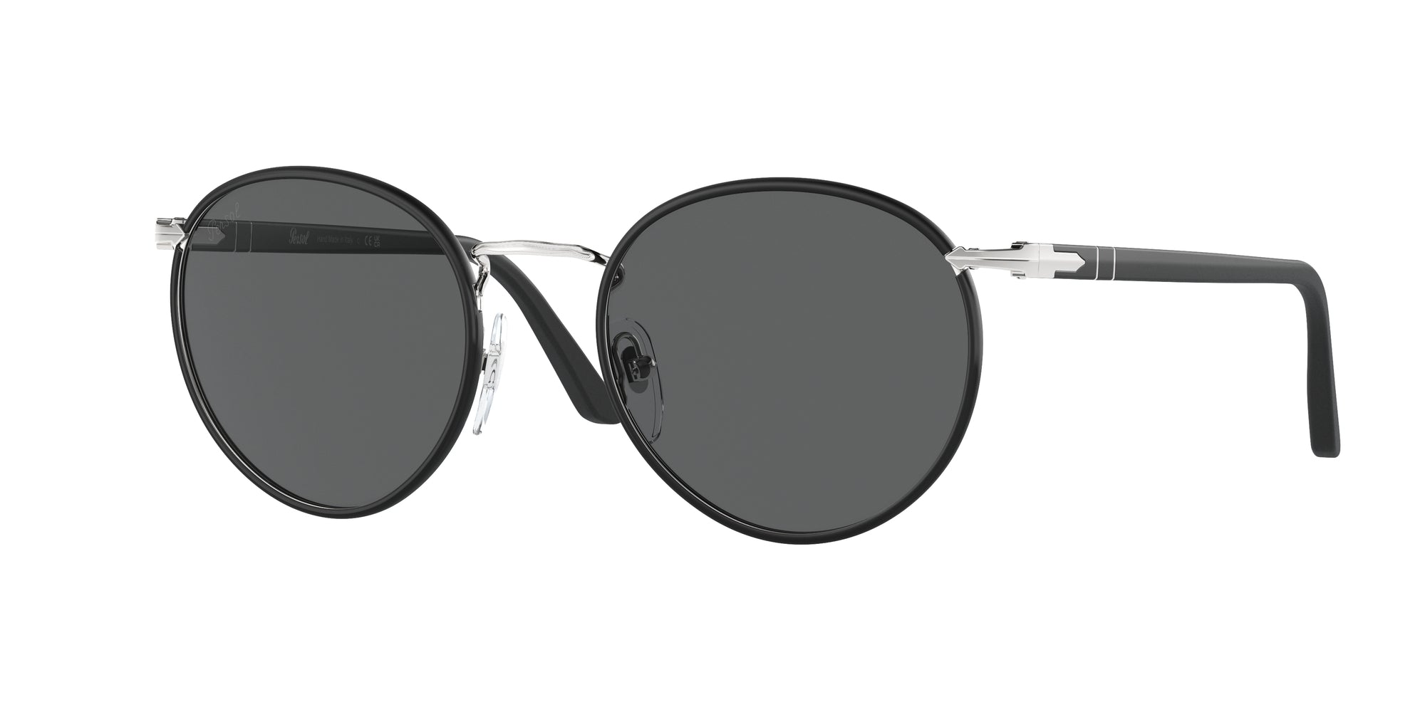 Persol Uomo Persol PO2422SJ 1119B1 Occhiali da sole Metallo Argento Grigio Pantos Normale Persol Uomo Persol PO2422SJ 1119B1 Occhiali da sole Metallo Argento Grigio Pantos Normale