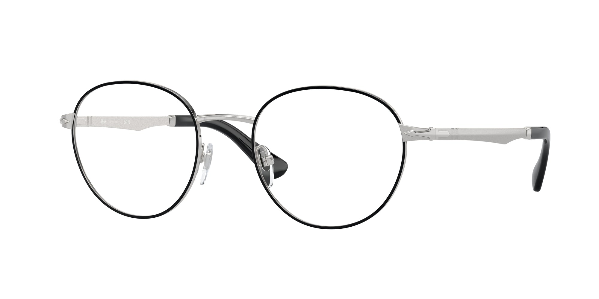 Persol Uomo Persol PO2460V 1074 Montature da vista Metallo Nero Trasparente Pantos Normale Persol Uomo Persol PO2460V 1074 Montature da vista Metallo Nero Trasparente Pantos Normale