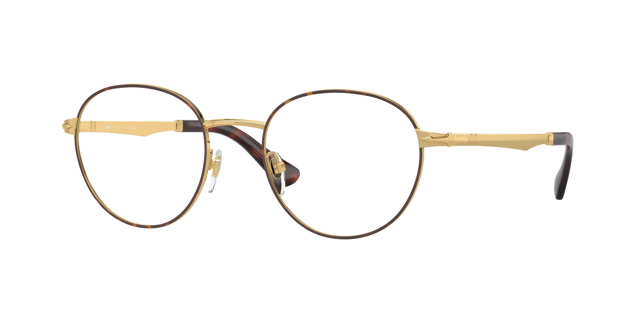 Persol Uomo Persol PO2460V 1075 Montature da vista Metallo Oro Trasparente Pantos Normale Persol Uomo Persol PO2460V 1075 Montature da vista Metallo Oro Trasparente Pantos Normale