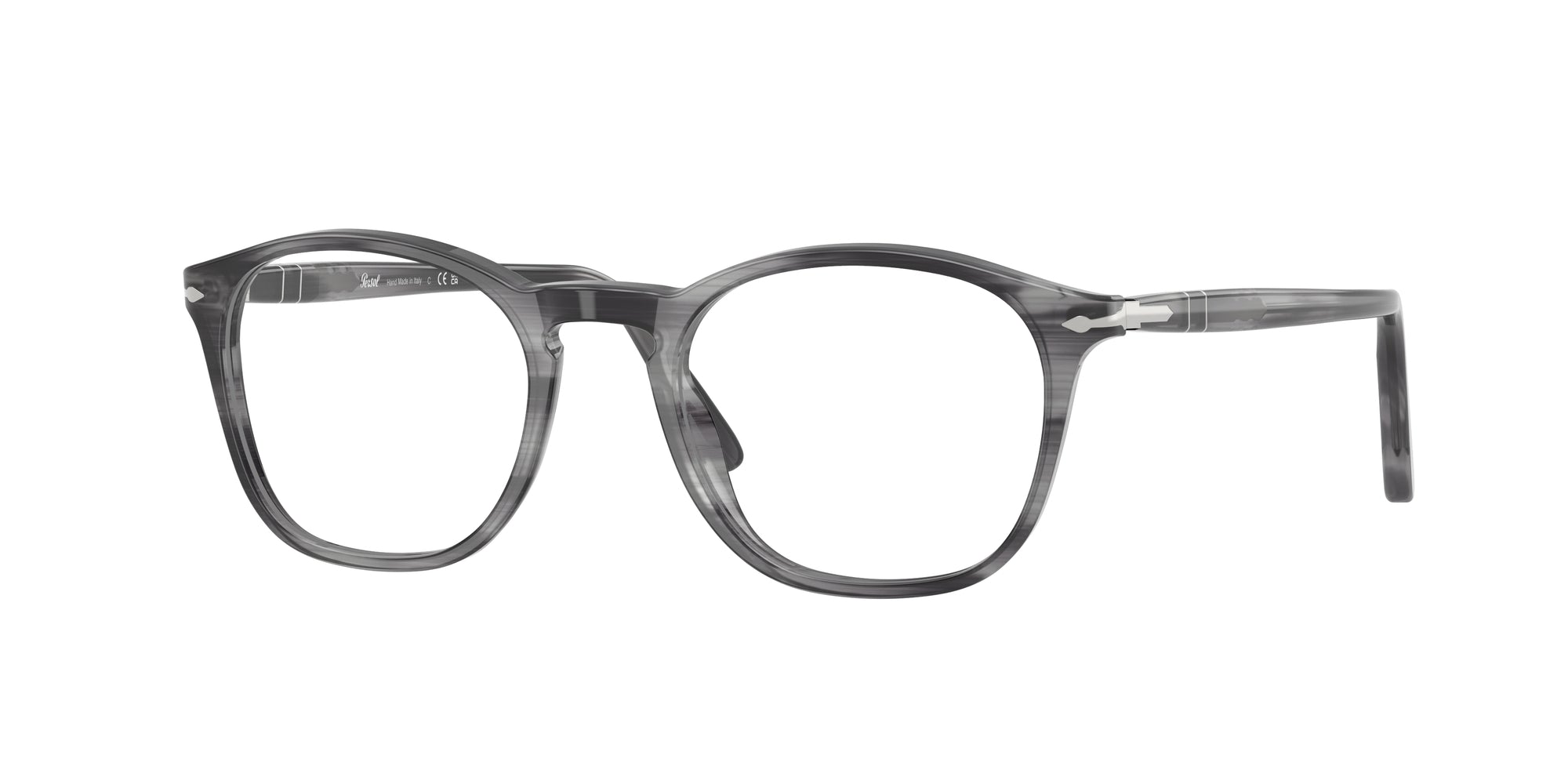 Persol Uomo Persol PO3007V 1192 Montature da vista Acetato Grigio Squadrata Normale Persol Uomo Persol PO3007V 1192 Montature da vista Acetato Grigio Squadrata Normale