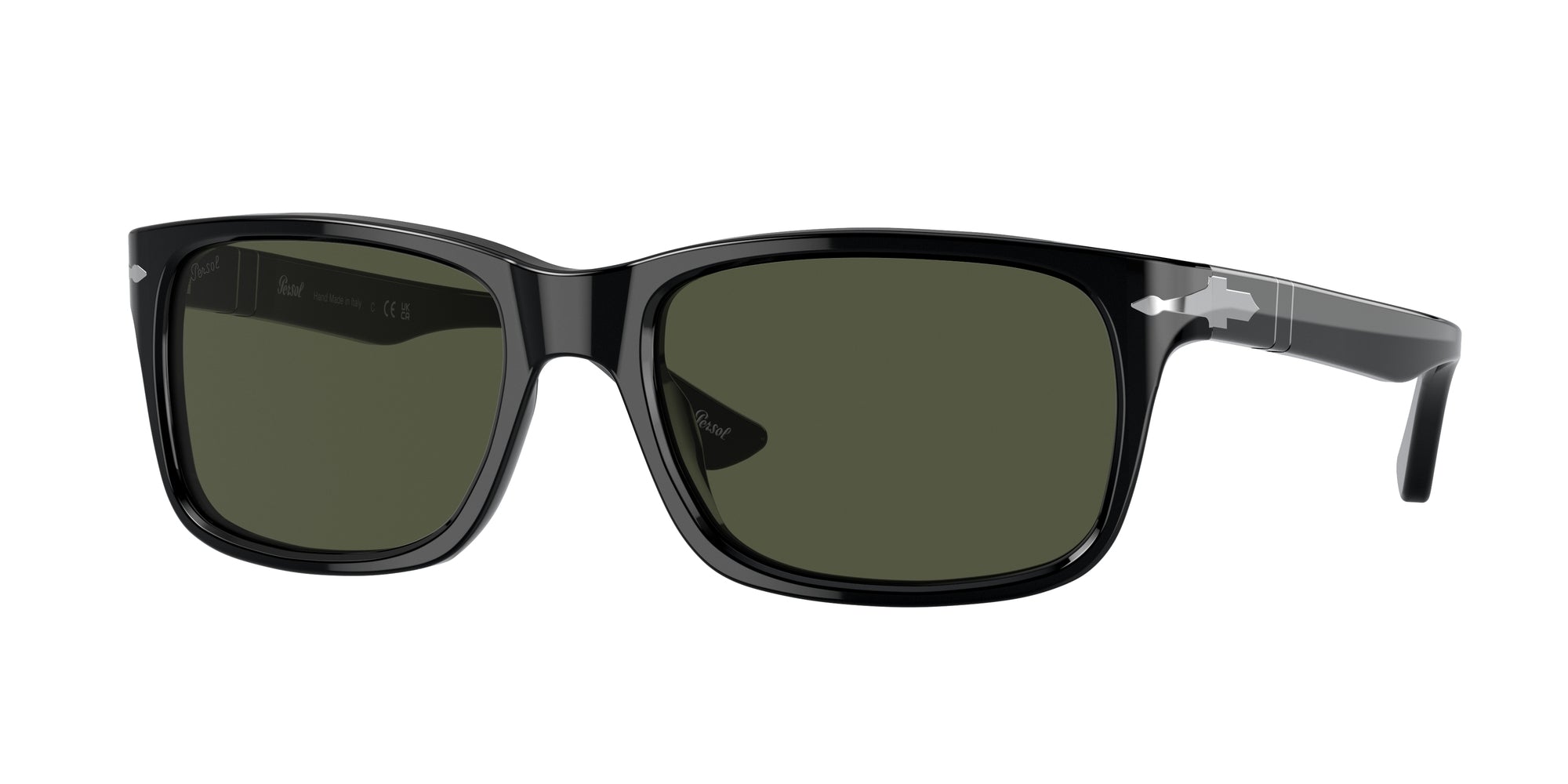 Persol Uomo Persol PO3048S 95/31 Occhiali da sole Plastica Nero Geometrica Persol Uomo Persol PO3048S 95/31 Occhiali da sole Plastica Nero Geometrica