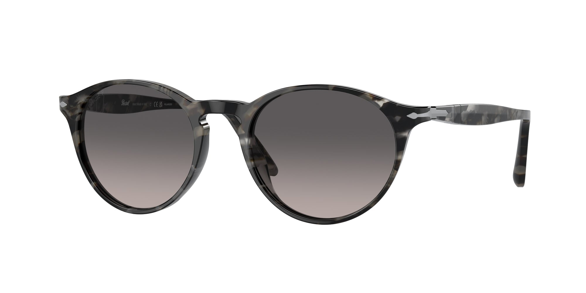 Persol Uomo Persol PO3092SM 9057M3 Occhiali da sole Plastica Grigio Grigio Pantos Polarizzata Sfumato
