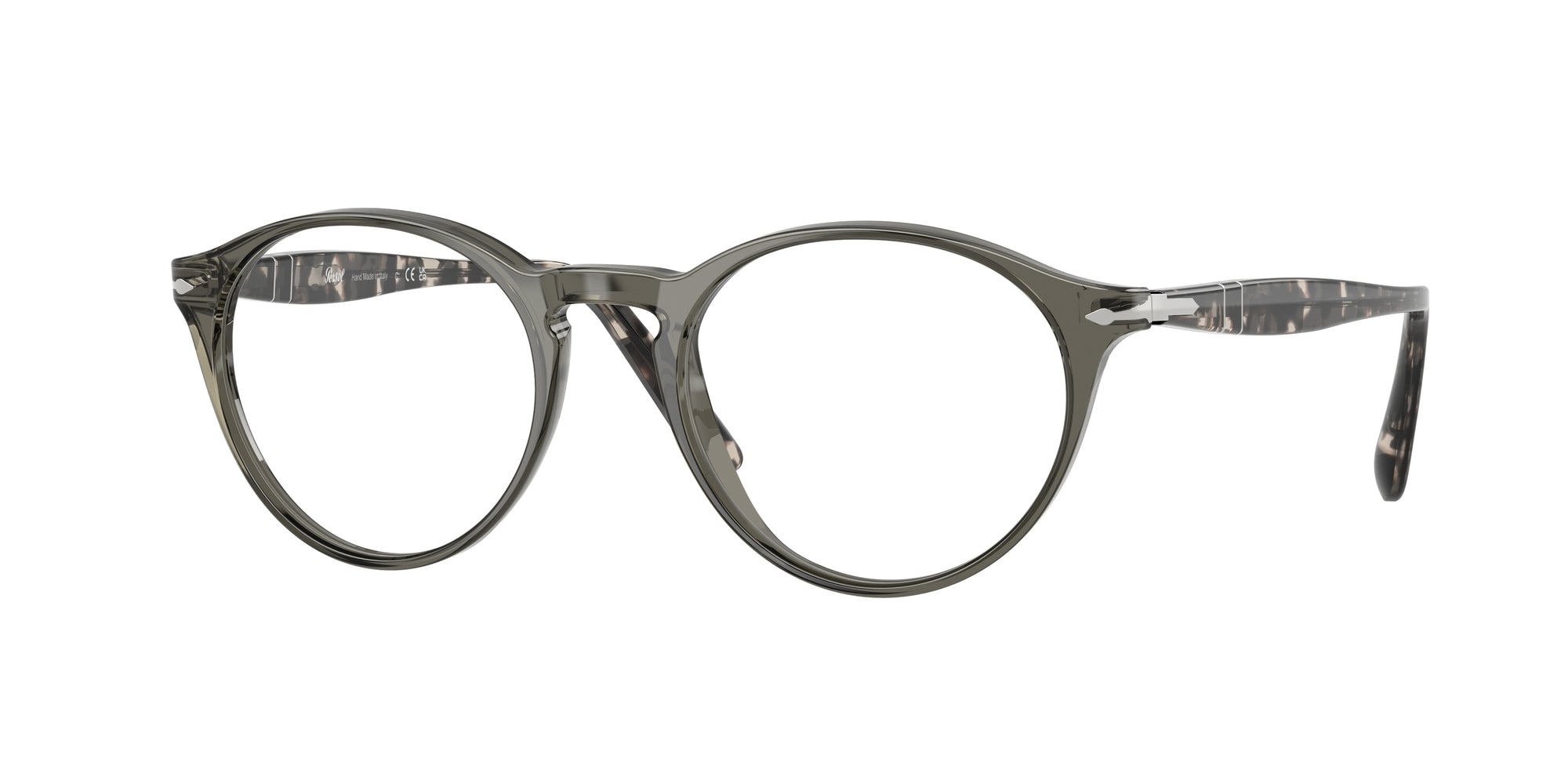 Persol Uomo Persol PO3092V 1219 Montature da vista Acetato Grigio Pantos Normale