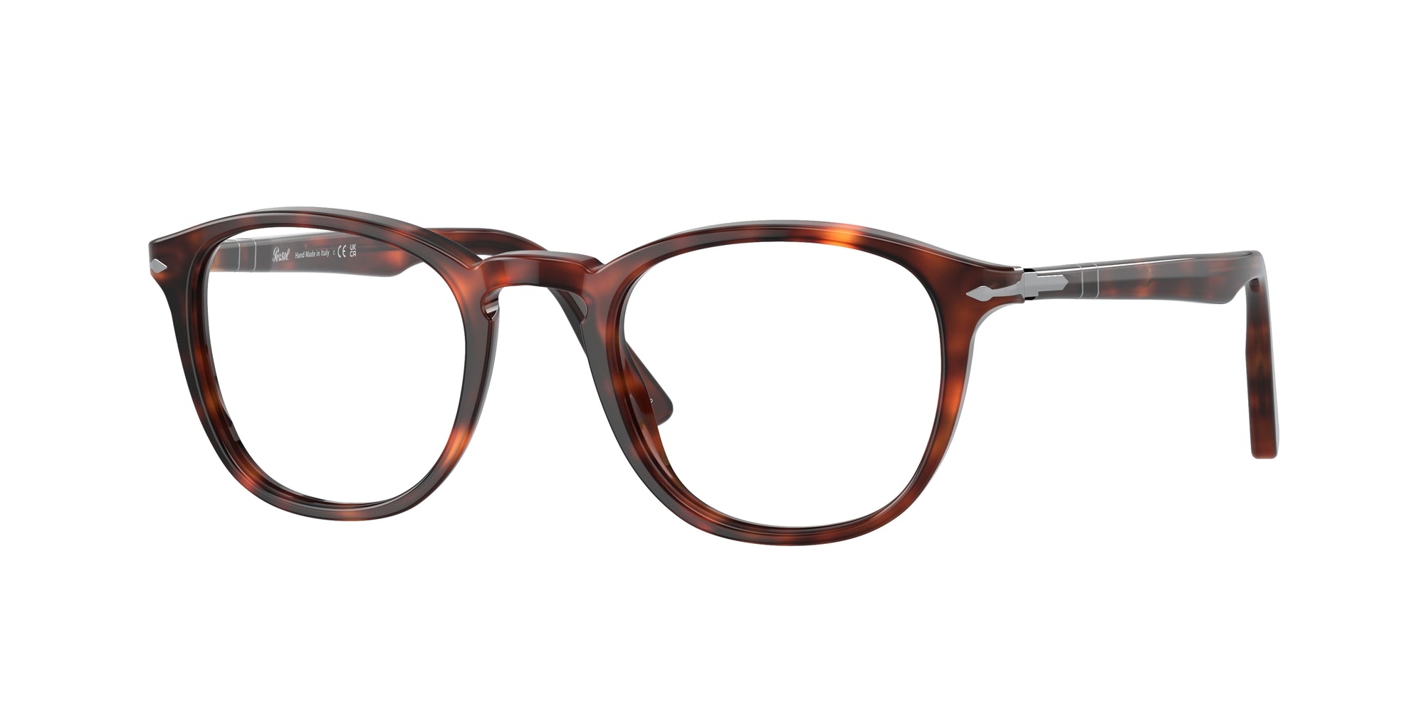 Persol Uomo Persol PO3143V 24 Montature da vista Acetato Tartaruga Trasparente Rotonda Normale Persol Uomo Persol PO3143V 24 Montature da vista Acetato Tartaruga Trasparente Rotonda Normale