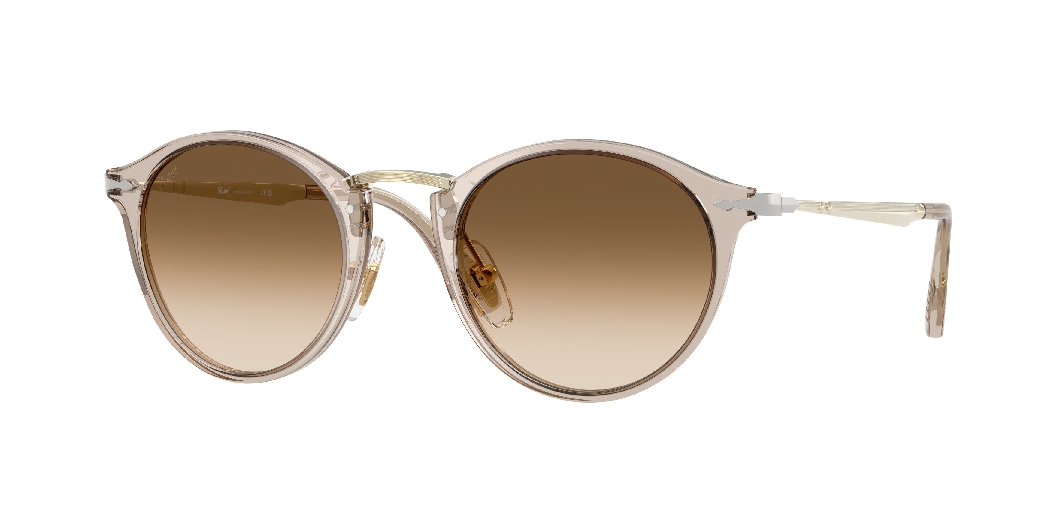 Persol Uomo Persol PO3166S 124051 Occhiali da sole Acetato Grigio Marrone Pantos Normale Sfumato Persol Uomo Persol PO3166S 124051 Occhiali da sole Acetato Grigio Marrone Pantos Normale Sfumato
