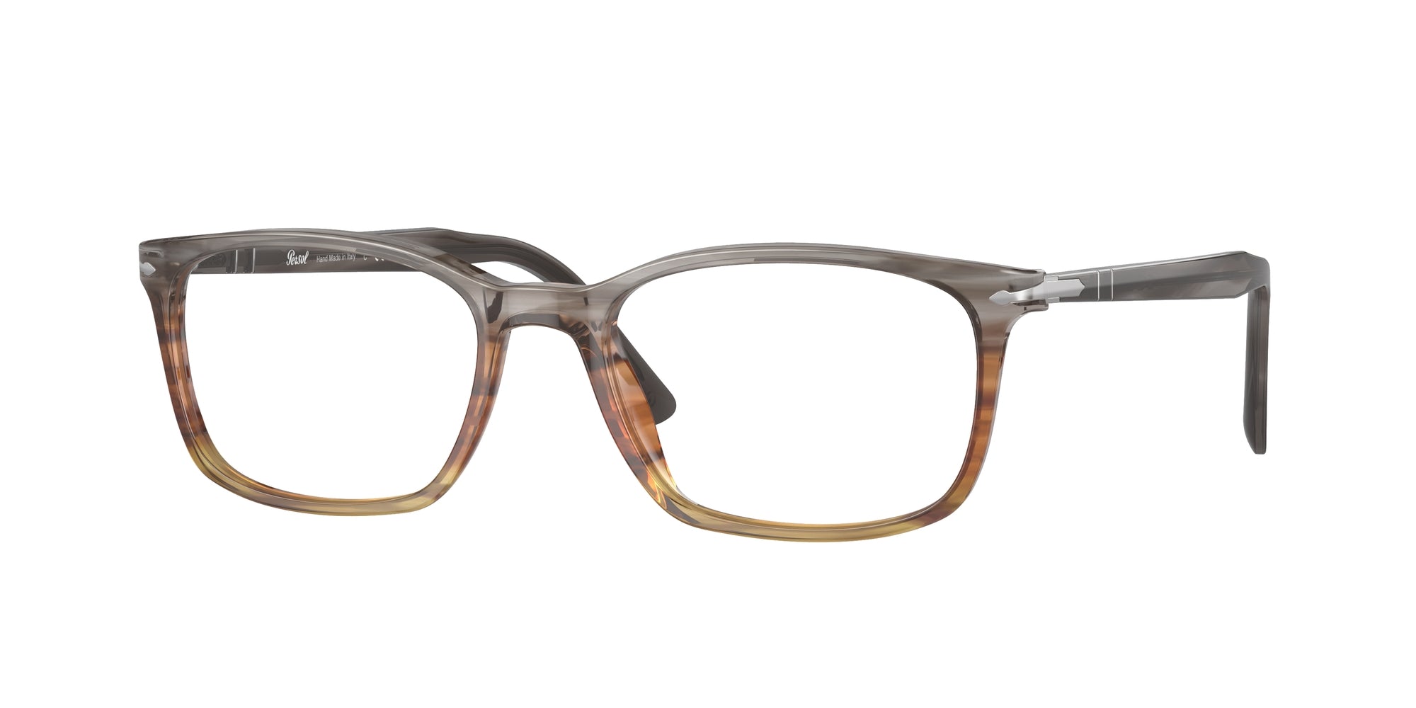 Persol Uomo Persol PO3189V 1137 Montature da vista Acetato Grigio Trasparente Squadrata Normale Persol Uomo Persol PO3189V 1137 Montature da vista Acetato Grigio Trasparente Squadrata Normale