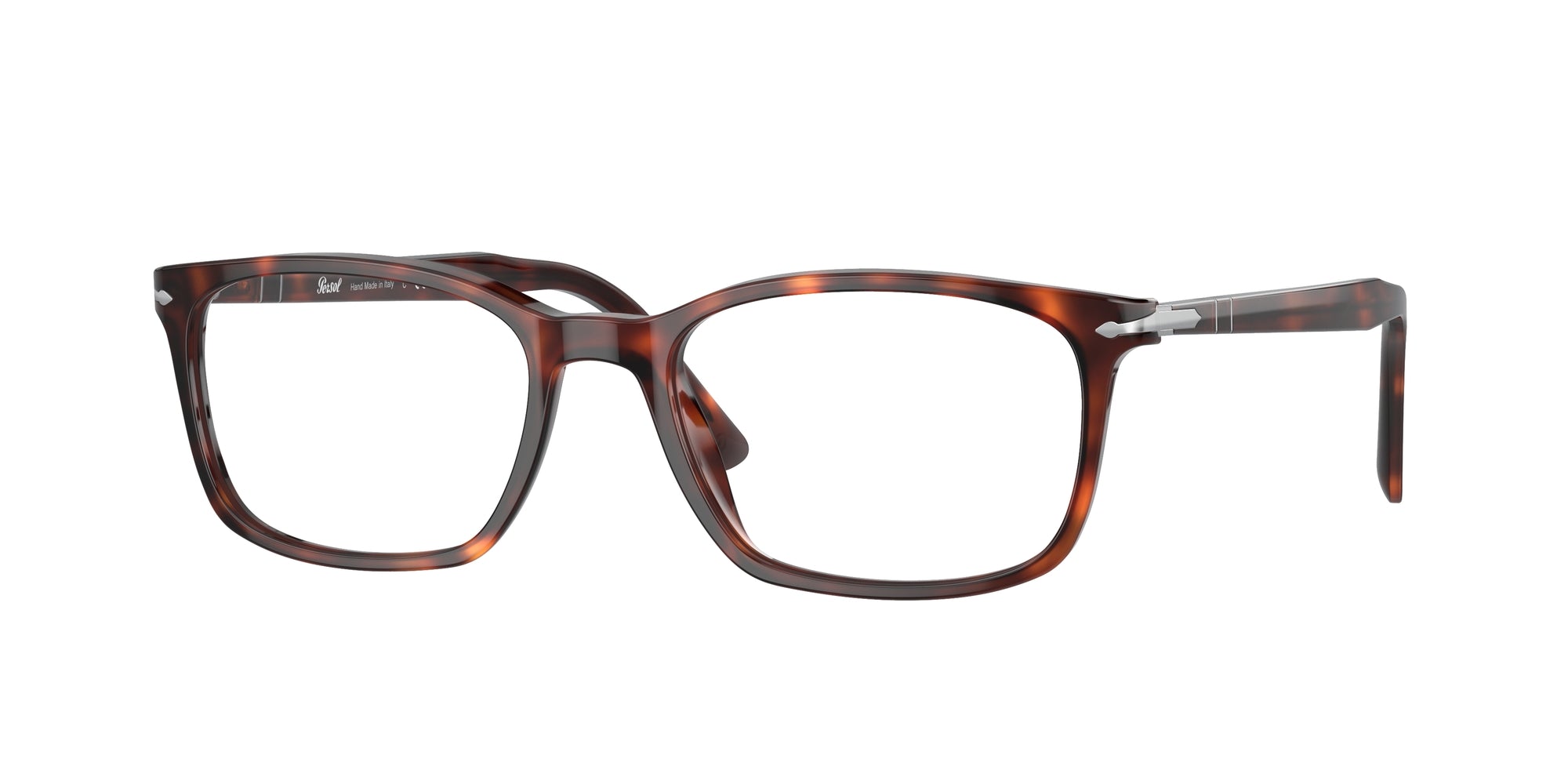 Persol Uomo Persol PO3189V 24 Montature da vista Acetato Tartaruga Trasparente Squadrata Normale