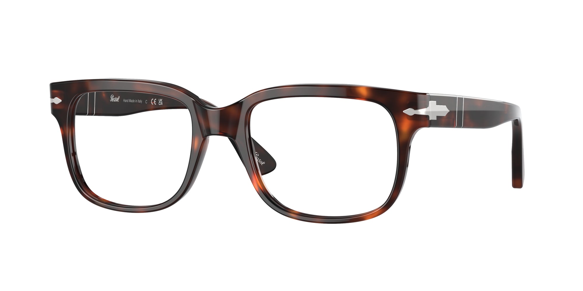 Persol Uomo Persol PO3252V 24 Montature da vista Plastica Havana Squadrata