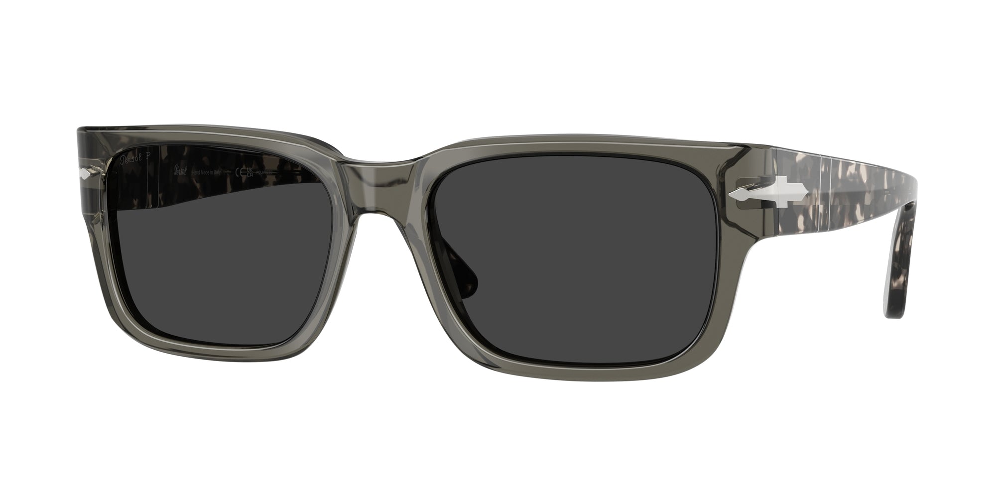 Persol Uomo Persol PO3315S 121948 Occhiali da sole Acetato Grigio Grigio Squadrata Polarizzata Persol Uomo Persol PO3315S 121948 Occhiali da sole Acetato Grigio Grigio Squadrata Polarizzata