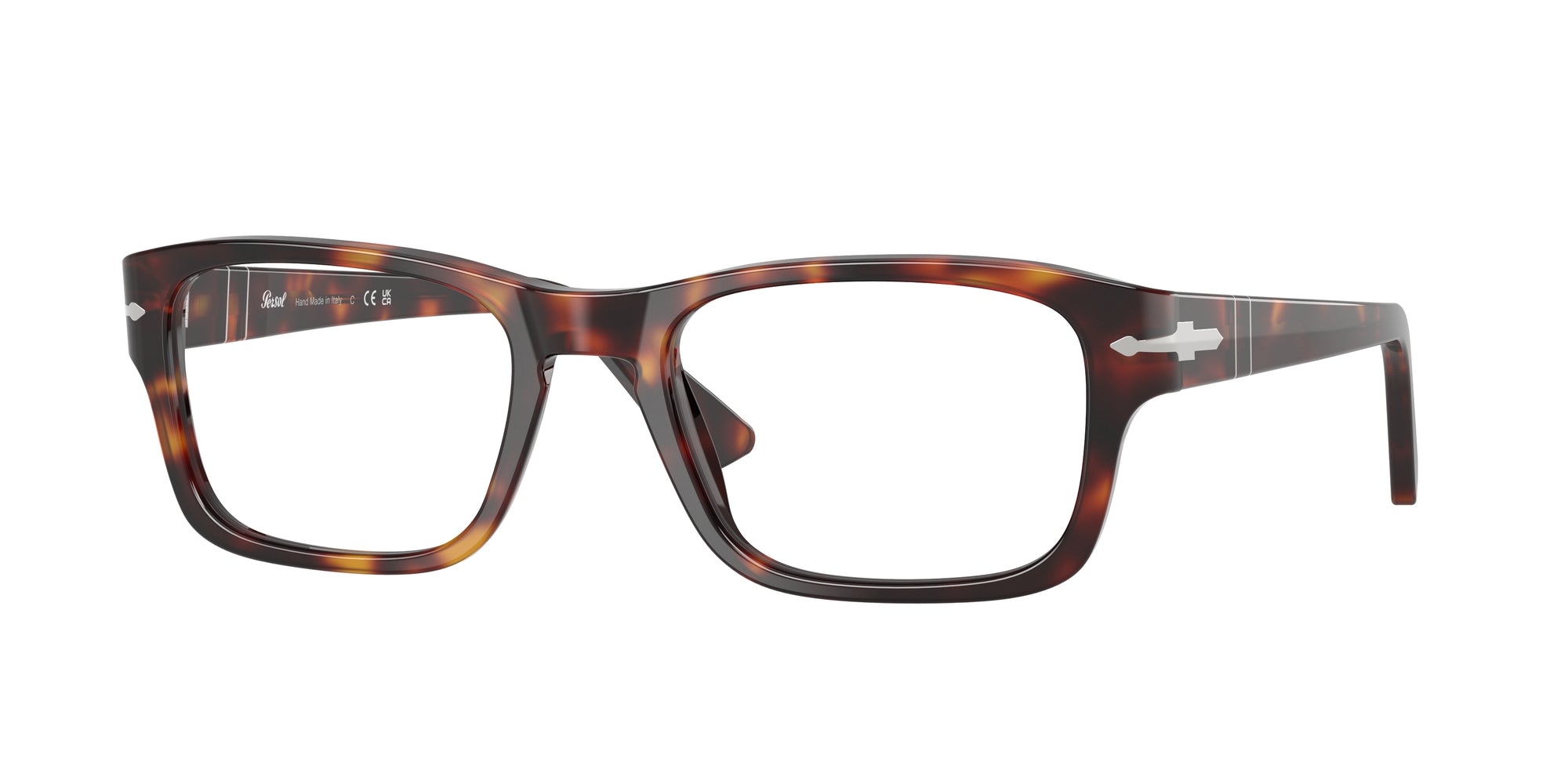Persol Uomo Persol PO3364V 24 Montature da vista Acetato Tartaruga Squadrata Normale