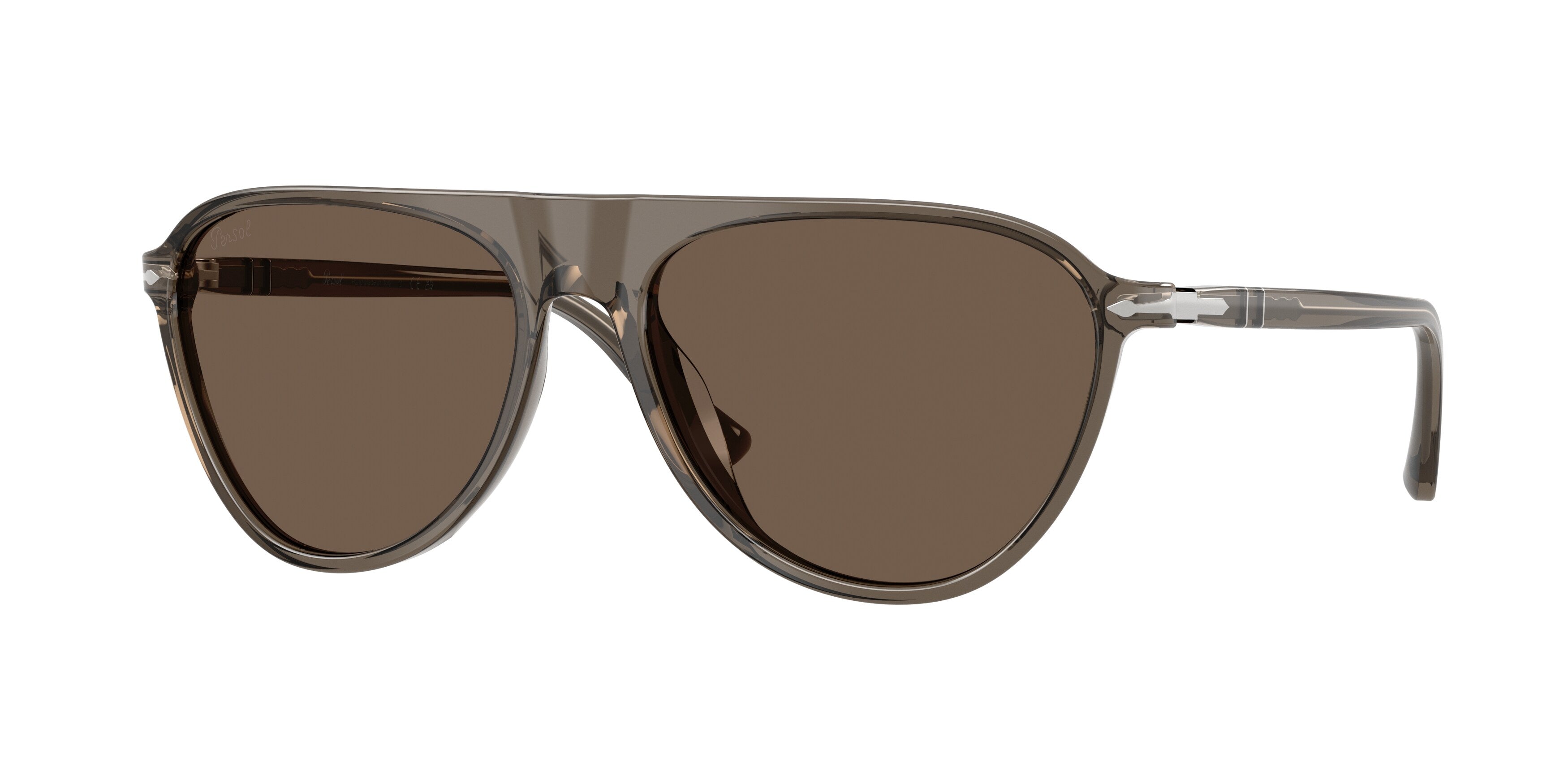 Persol Uomo Persol PO3404S 11038T Occhiali da sole Acetato Verde Marrone Pilot Normale Persol Uomo Persol PO3404S 11038T Occhiali da sole Acetato Verde Marrone Pilot Normale