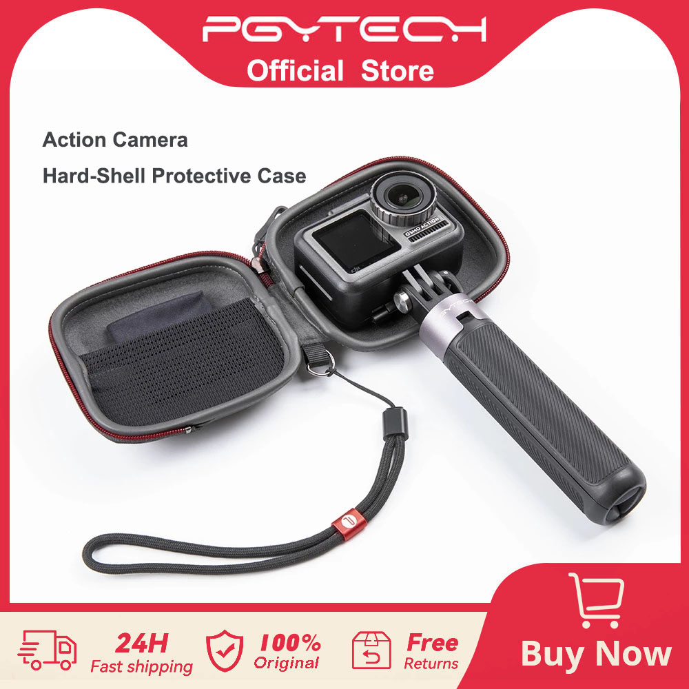 PGYTECH Action Camera custodia protettiva rigida borsa portatile custodia da trasporto per GoPro/Osmo Action/XiaoYi Sports Camera Acces