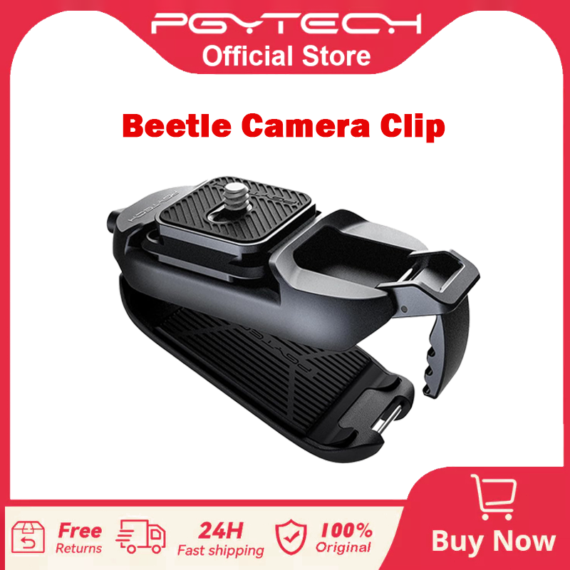 PGYTECH Beetle Clip per fotocamera con piastra Sistema di sgancio rapido per fotocamera per Sony/Nikon/DSLR Action Camera Zaino Supporto per cinghia per fotocamera