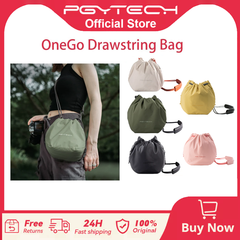 PGYTECH OneGo Borsa con coulisse Borsa per fotocamera senza specchio Borsa a tracolla per obiettivo di archiviazione SLR Custodia per fotocamera per Fujifilm Canon Sony Nikon