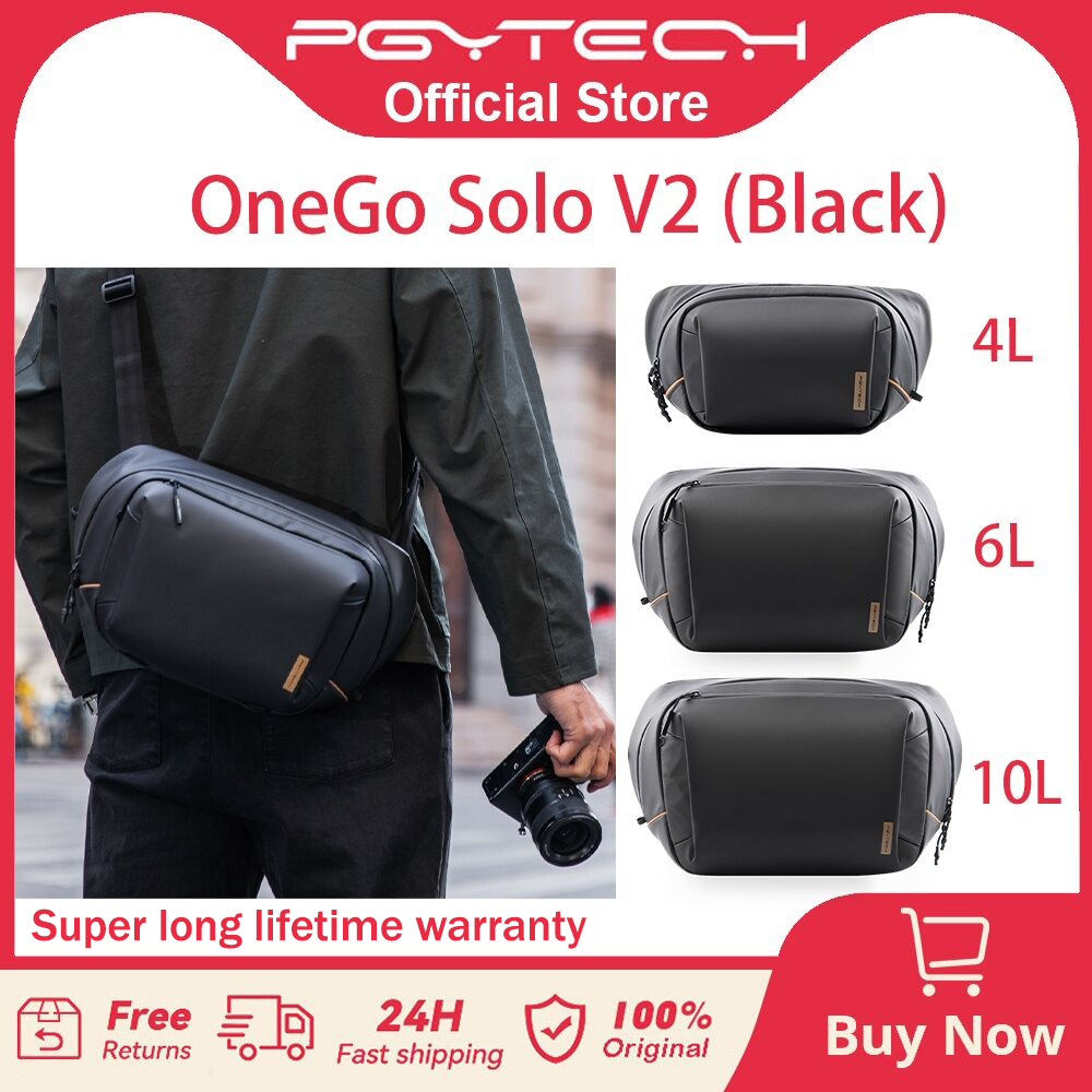PGYTECH OneGo Solo V2 Borsa a tracolla per fotocamera 4L 6L 10L Borsa a tracolla per fotocamera Borsa da viaggio per esterni per Sony /Canon / Nikon