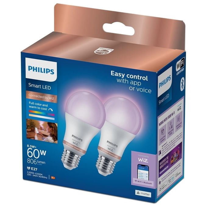 Philips - 2 Lampadine Led 8,5 W 929003601041