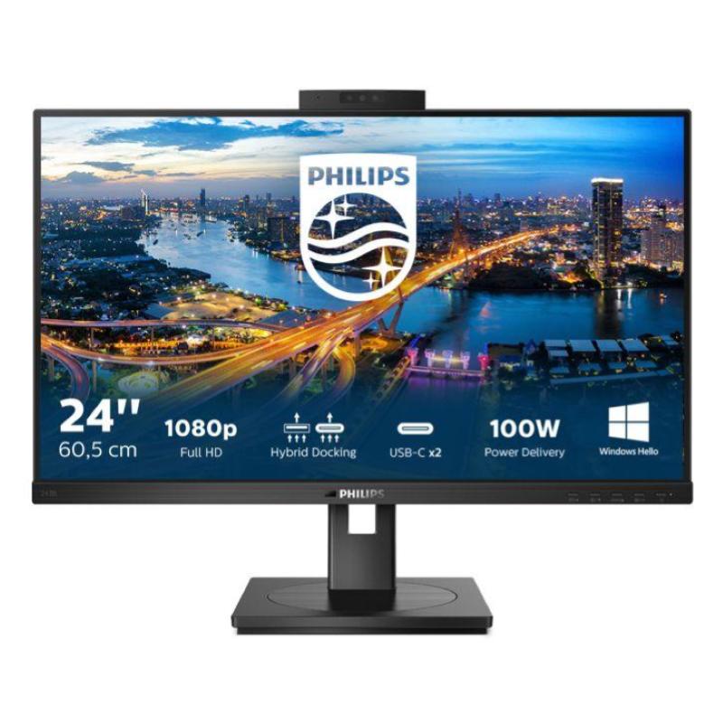 Philips 243b1jh/00 b-line 23.8 led ips full hd 16:9 75hz 4ms contrasto 1.000:1 hub usb hdmi displayport usb-c 100w altoparlanti incorporati nero Philips 243b1jh/00 b-line 23.8 led ips full hd 16:9 75hz 4ms contrasto 1.000:1 hub usb hdmi displayport usb-c 100w altoparlanti incorporati nero